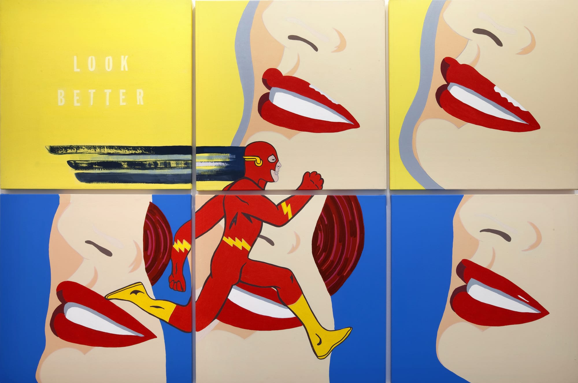 Look Better, 2006, acrilici su tela, cm 188x 285