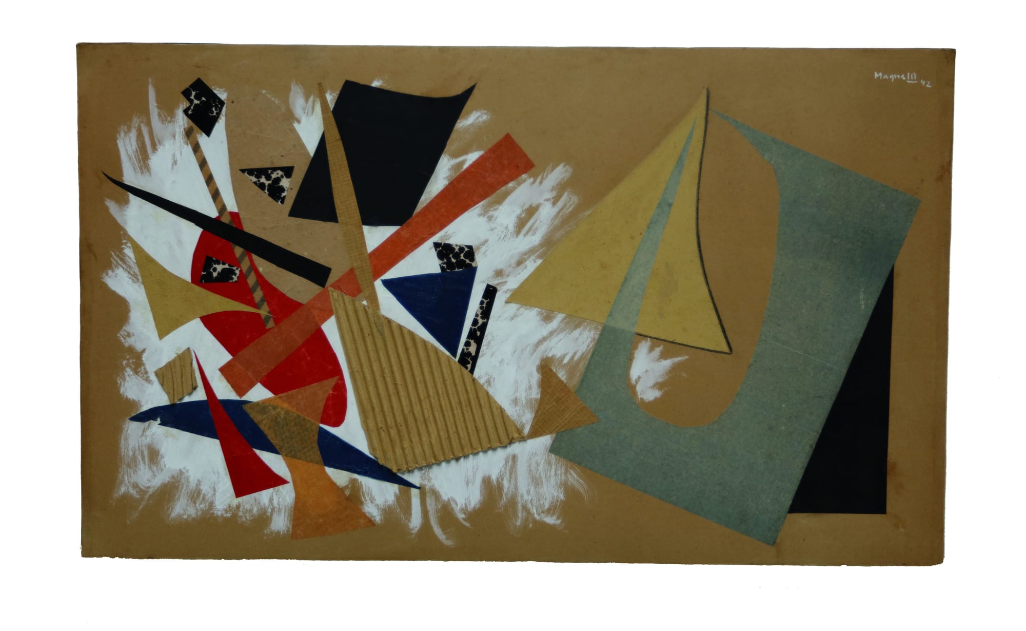 Collage, 1942, Collage su Cartone, cm 44x47