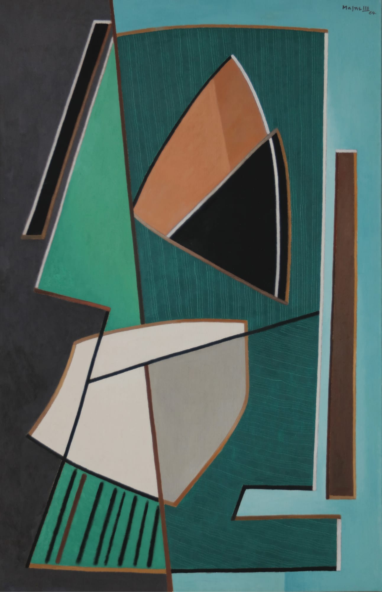Profond et Apparent, 1964, cm 146x97, olio su tela