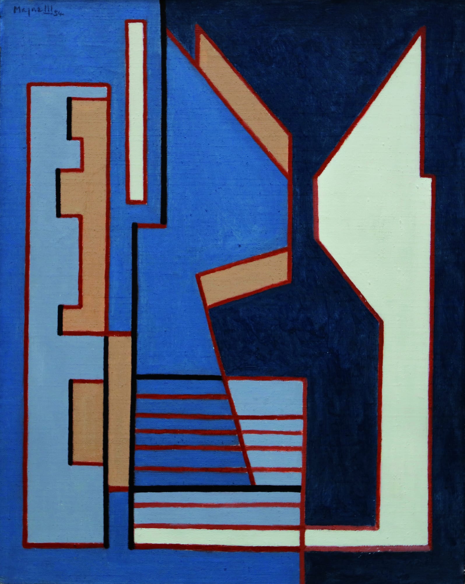 Progression, 1954, olio su tela, cm 81x65