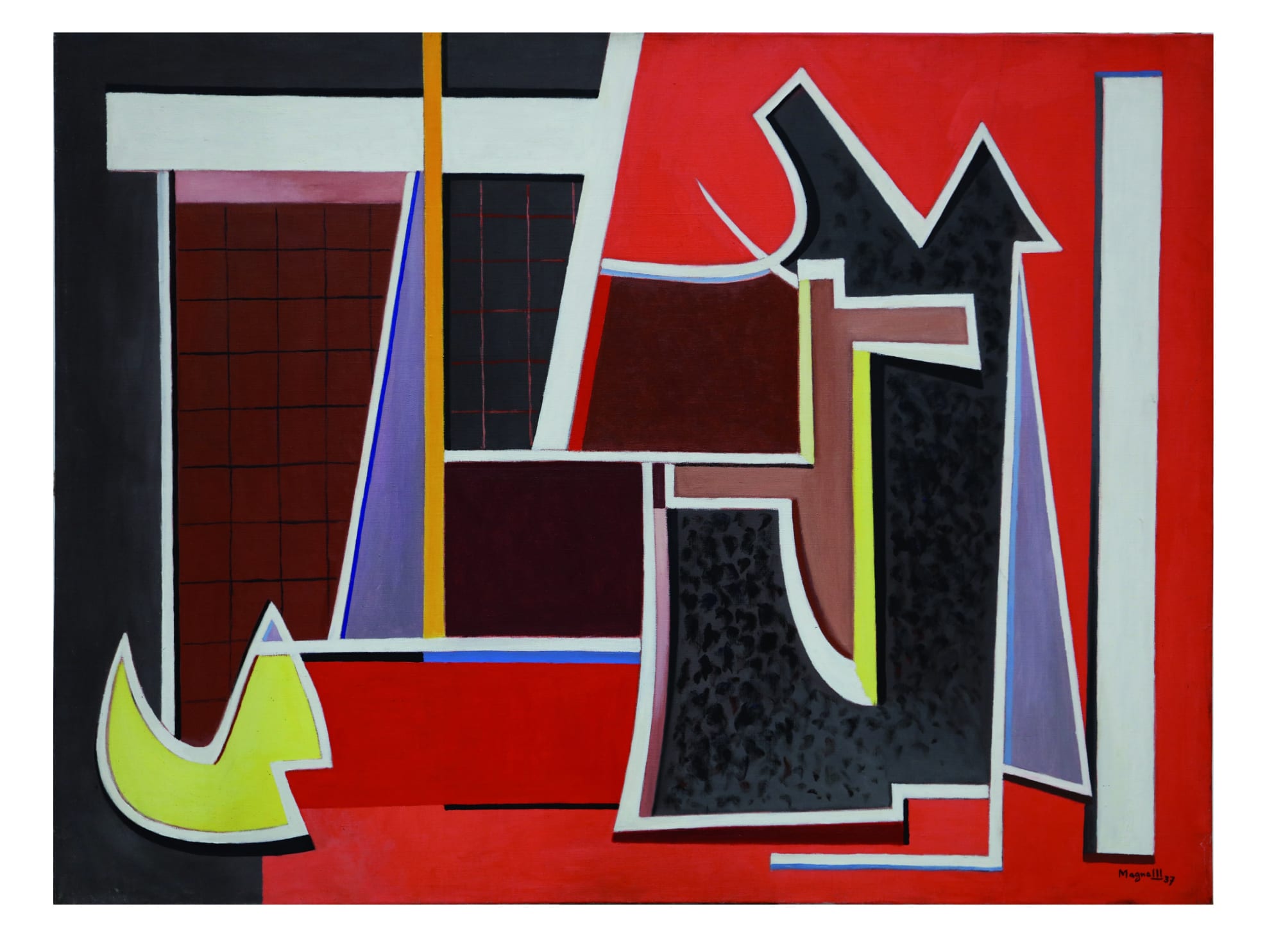 Un Peu Rouge, 1937, olio su tela, cm 97x130