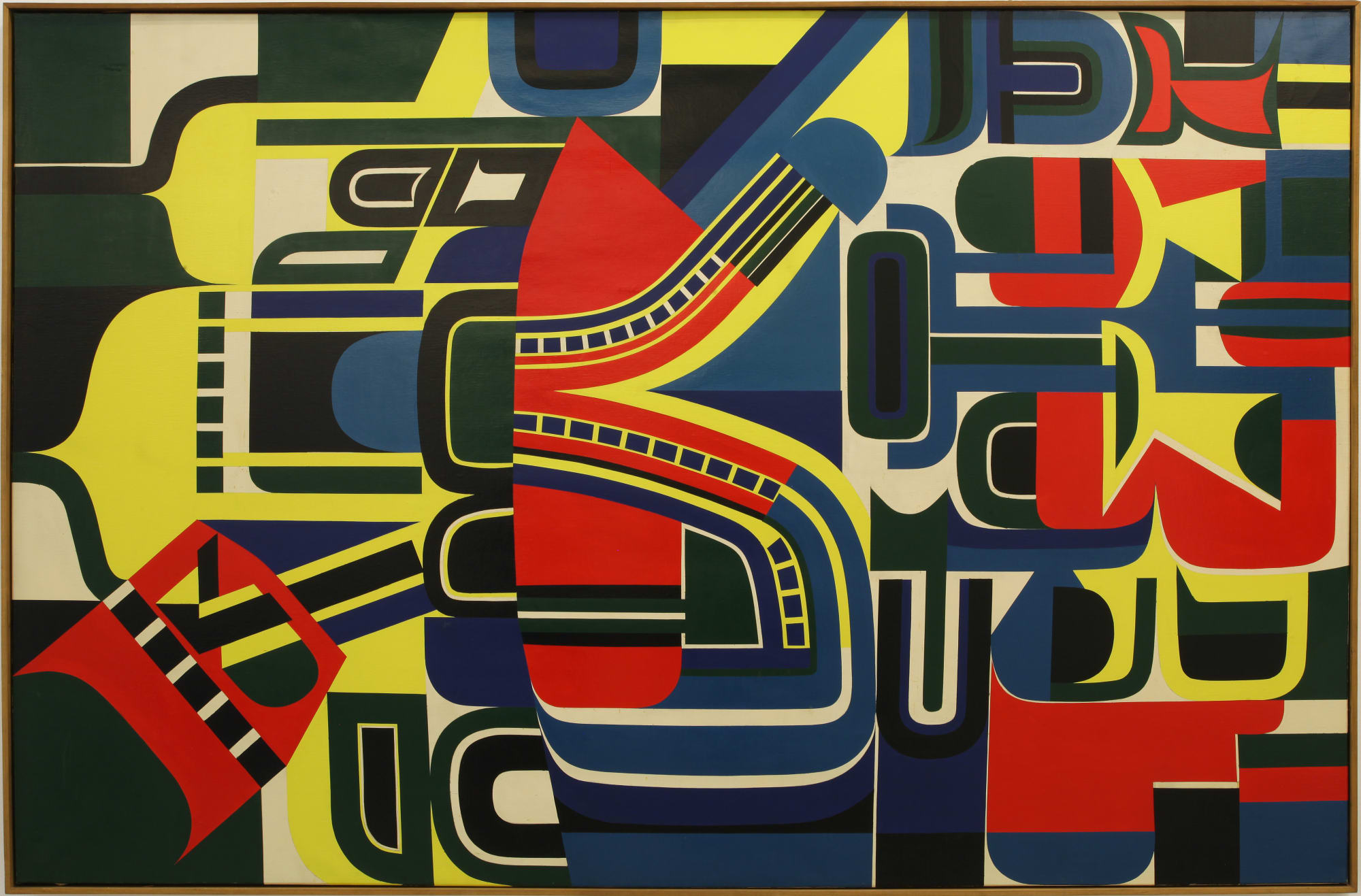 Jean Dewasne L’or antipode, 1959 smalto su tela cm 130x200