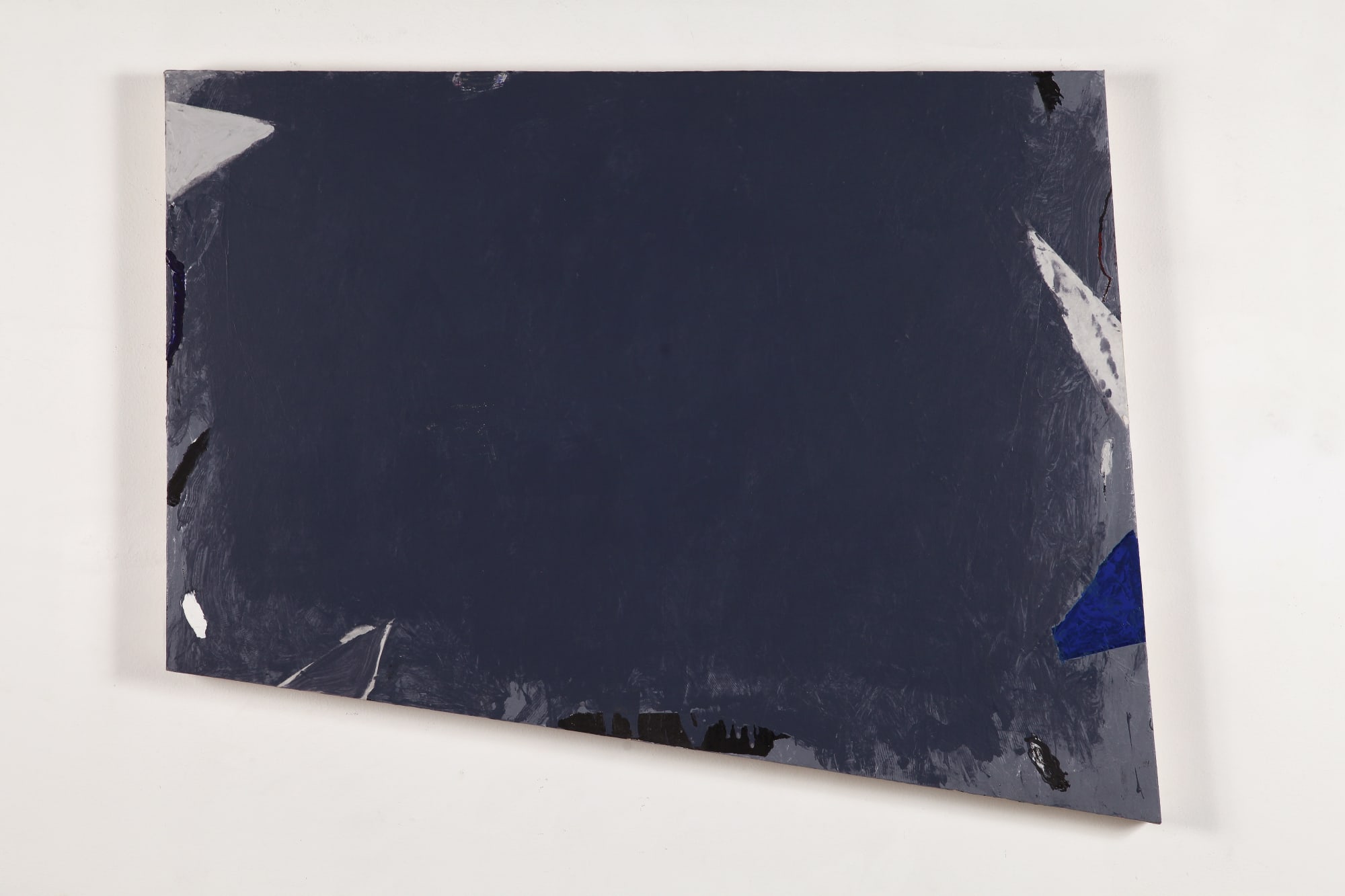 Senso grigio, 1993, tecnica mista su tela, cm 114x84,5.