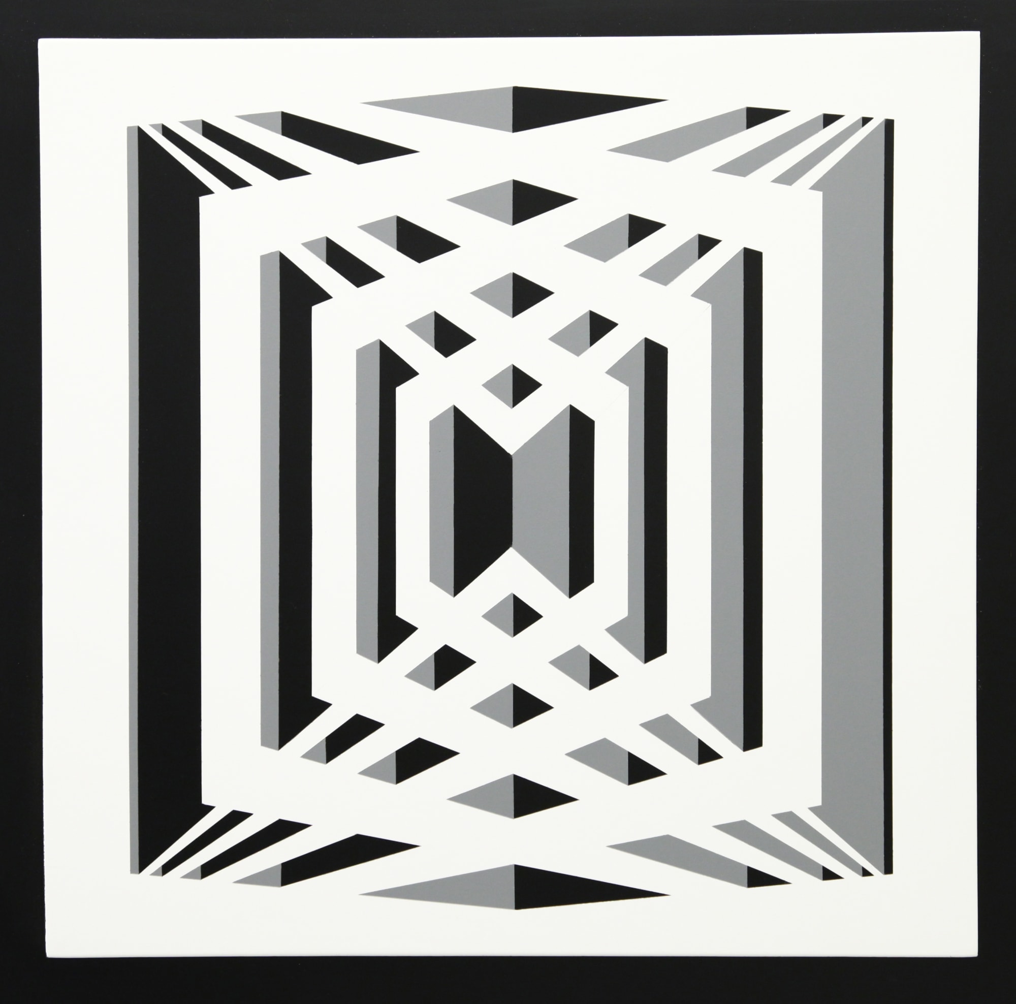 n.256, 1978, legno laccato, cm 50x50