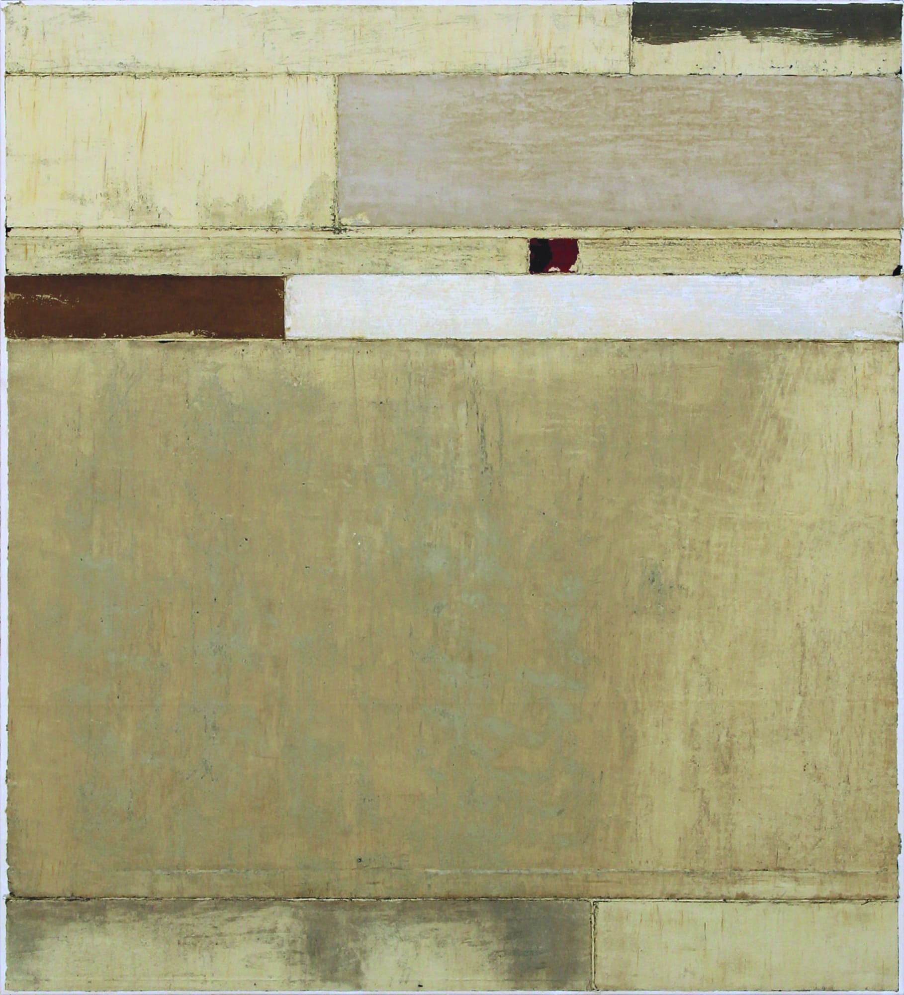 Gris y Dibujo, 2011, calco in caucciù e gomma acrilica su tela, cm 110 X 100