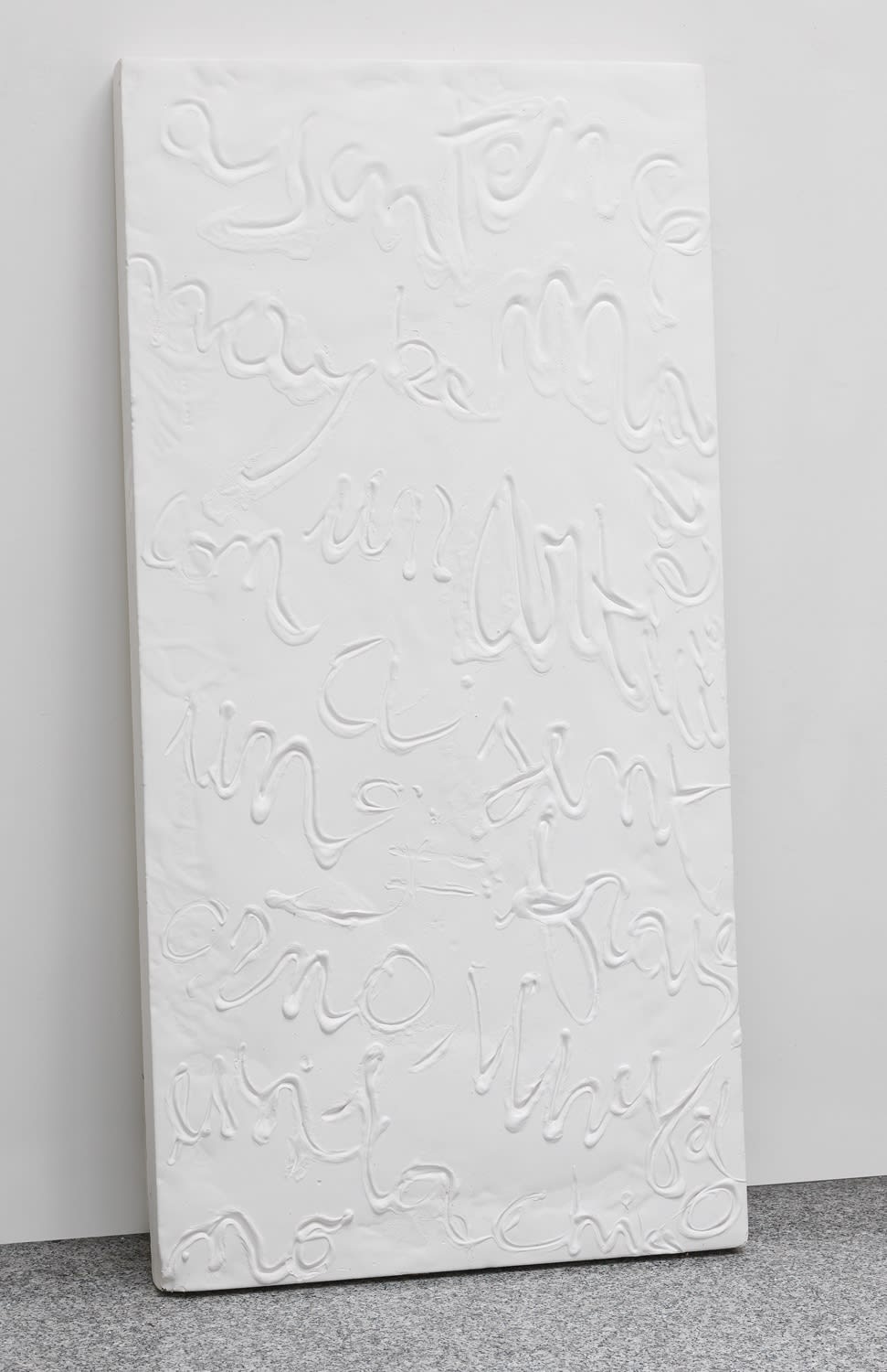 Pagine Intime, 2008, gesso e polistirolo, cm 200x100x10