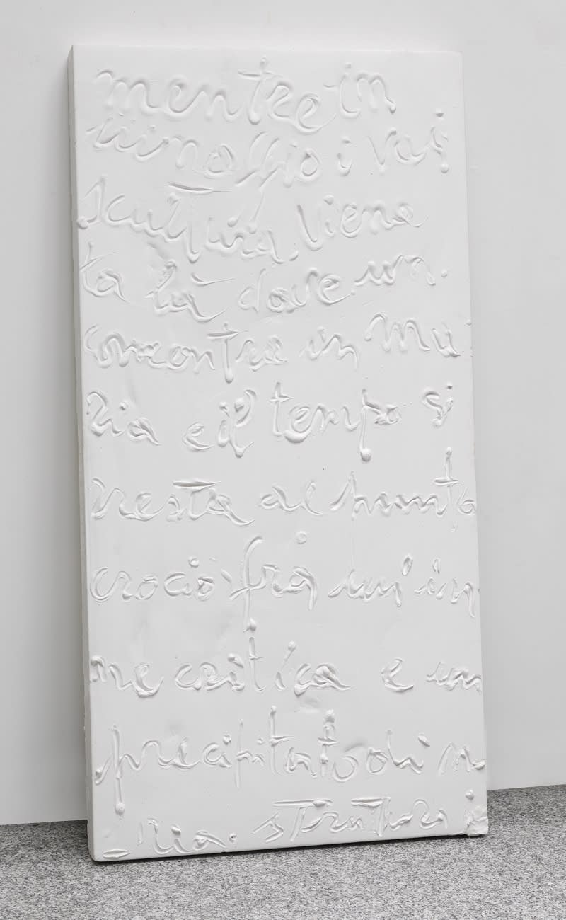 Pagine Intime, 2008, gesso e polistirolo, cm 200x100x10
