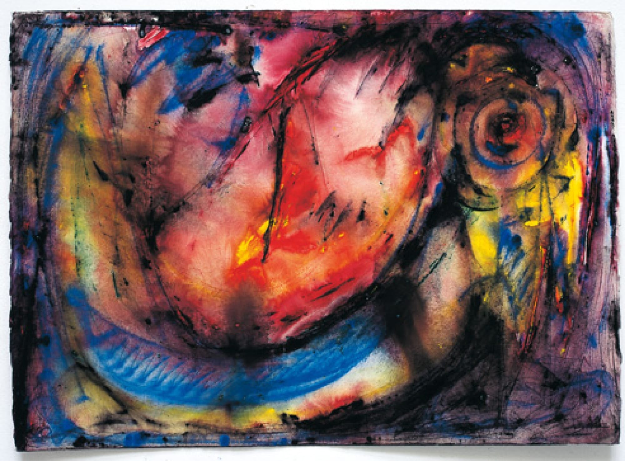 Fugl Fra Universet, Jerusalem, 1979, acquarello su carta, cm 56X78