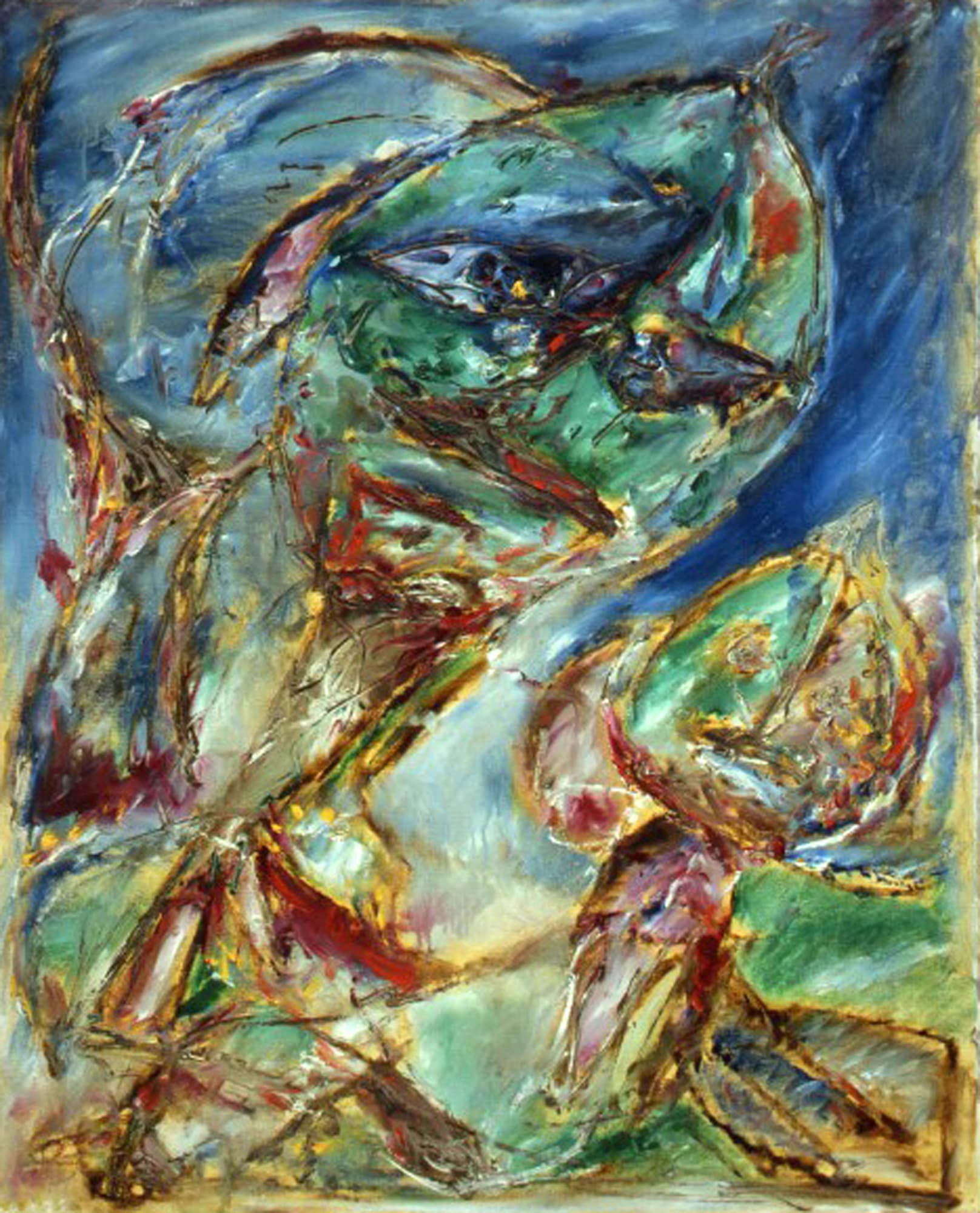 Heavenly Travellers, 1980, acquerelli su carta, cm 124X99