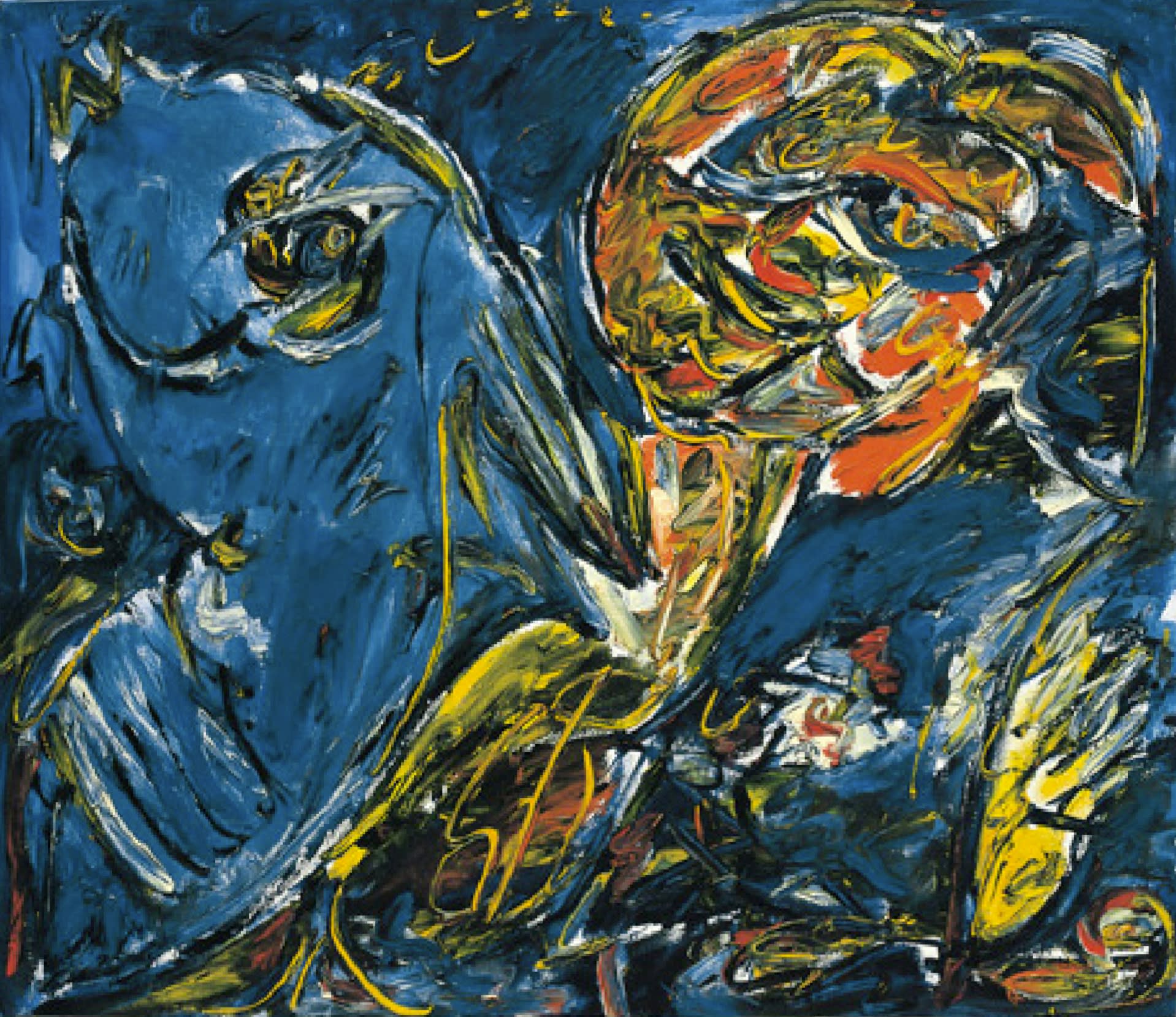 No Title, 1985, olio su tela, cm 60X70