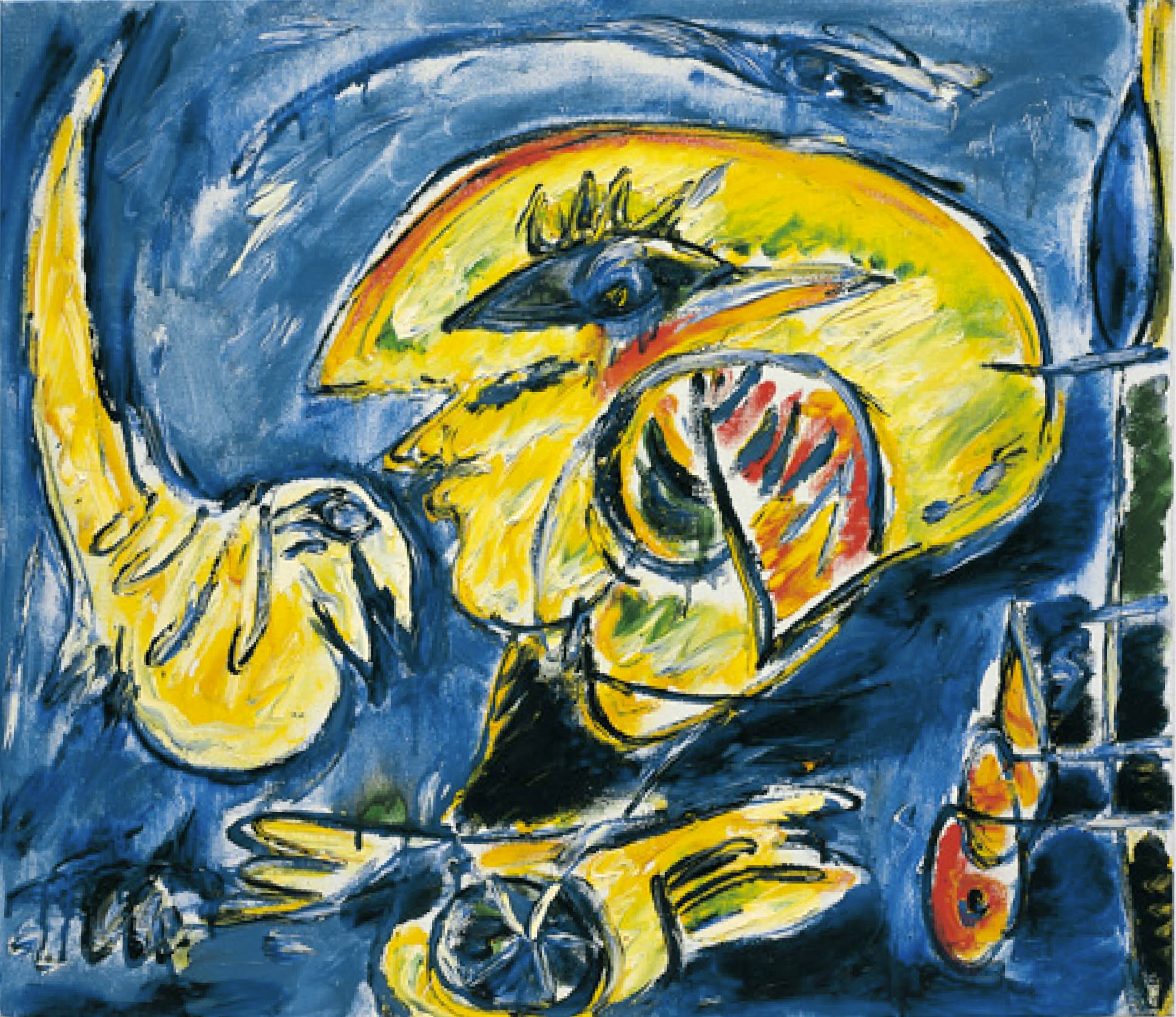 No Title, 1985, olio su tela, cm 60X70