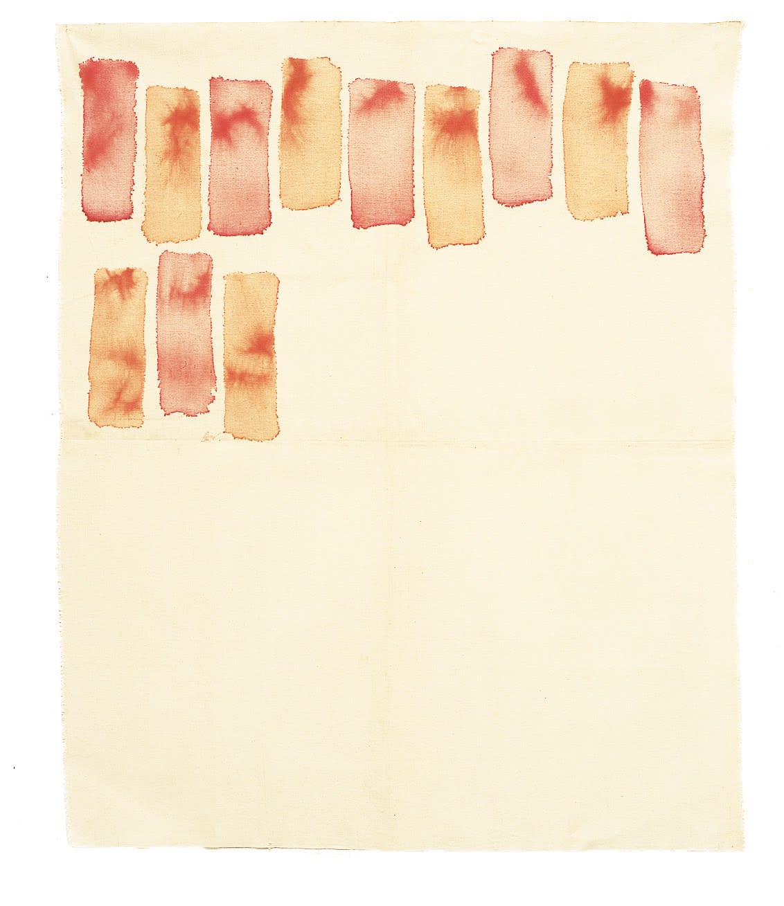 Spugnature verticali, 1971, cm 118,5X98,5