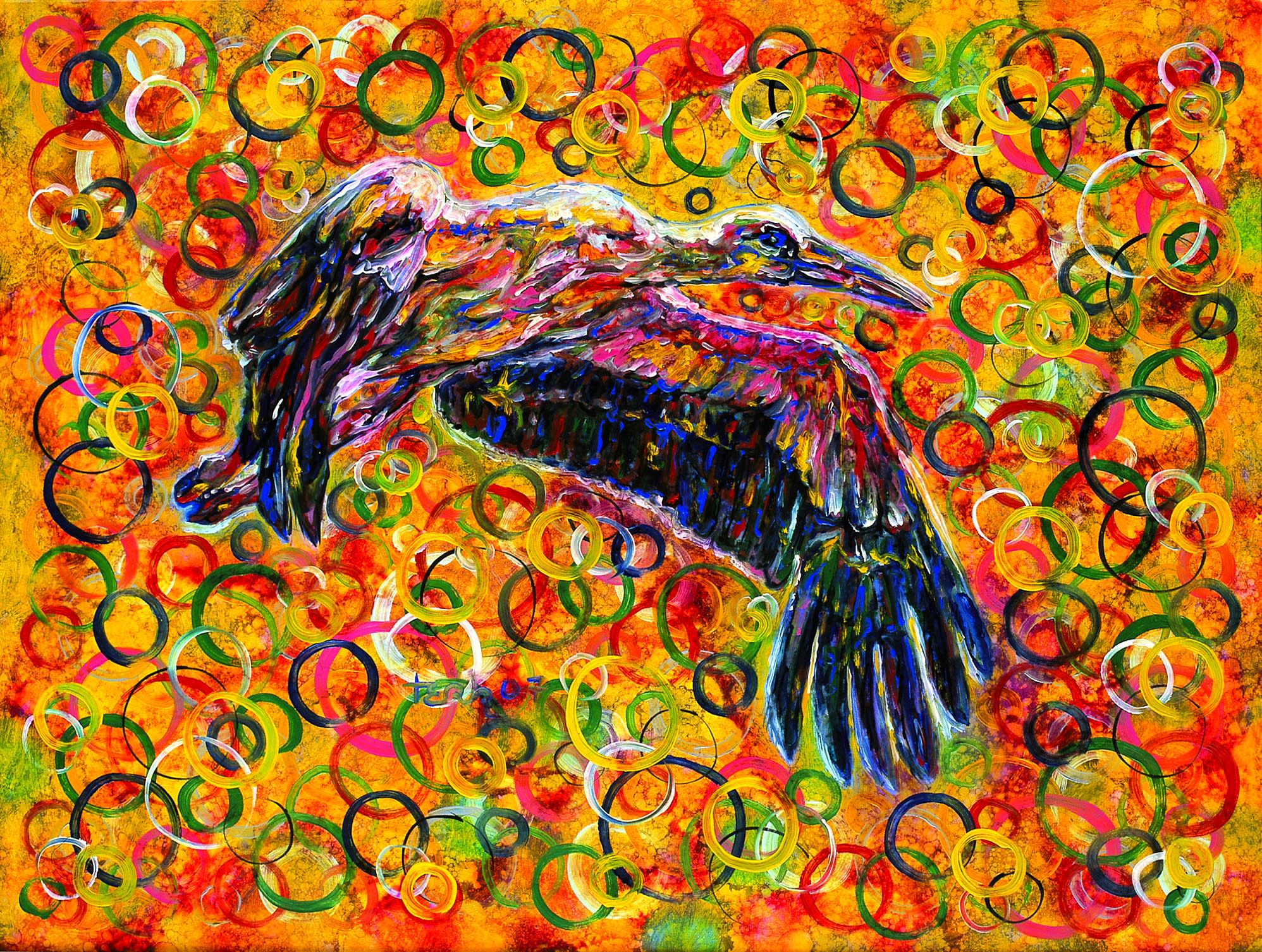 Il Cavillo di Andi, 2007, olio su alluminio, cm 80x104