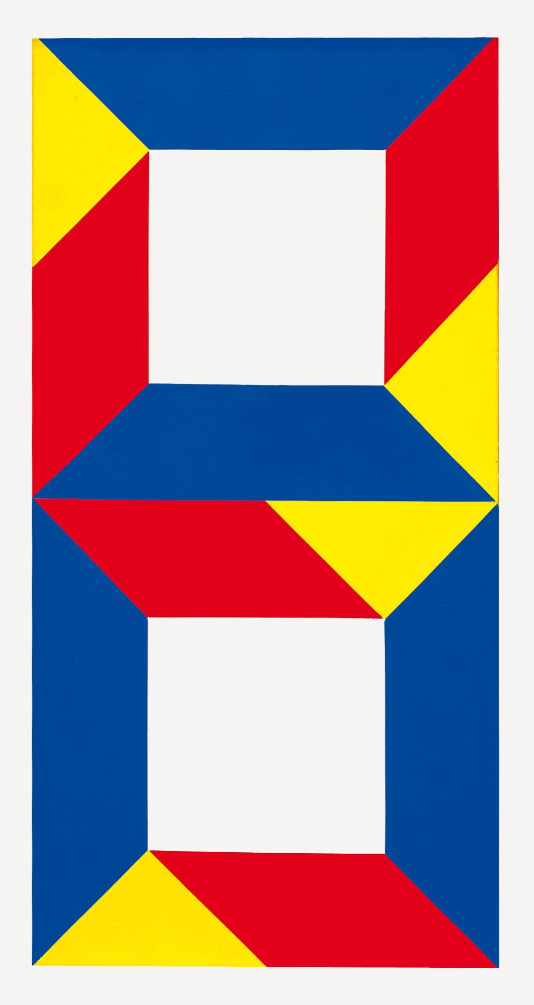 zwillingsgruppe. 1970, olio su tela, cm 80x 40