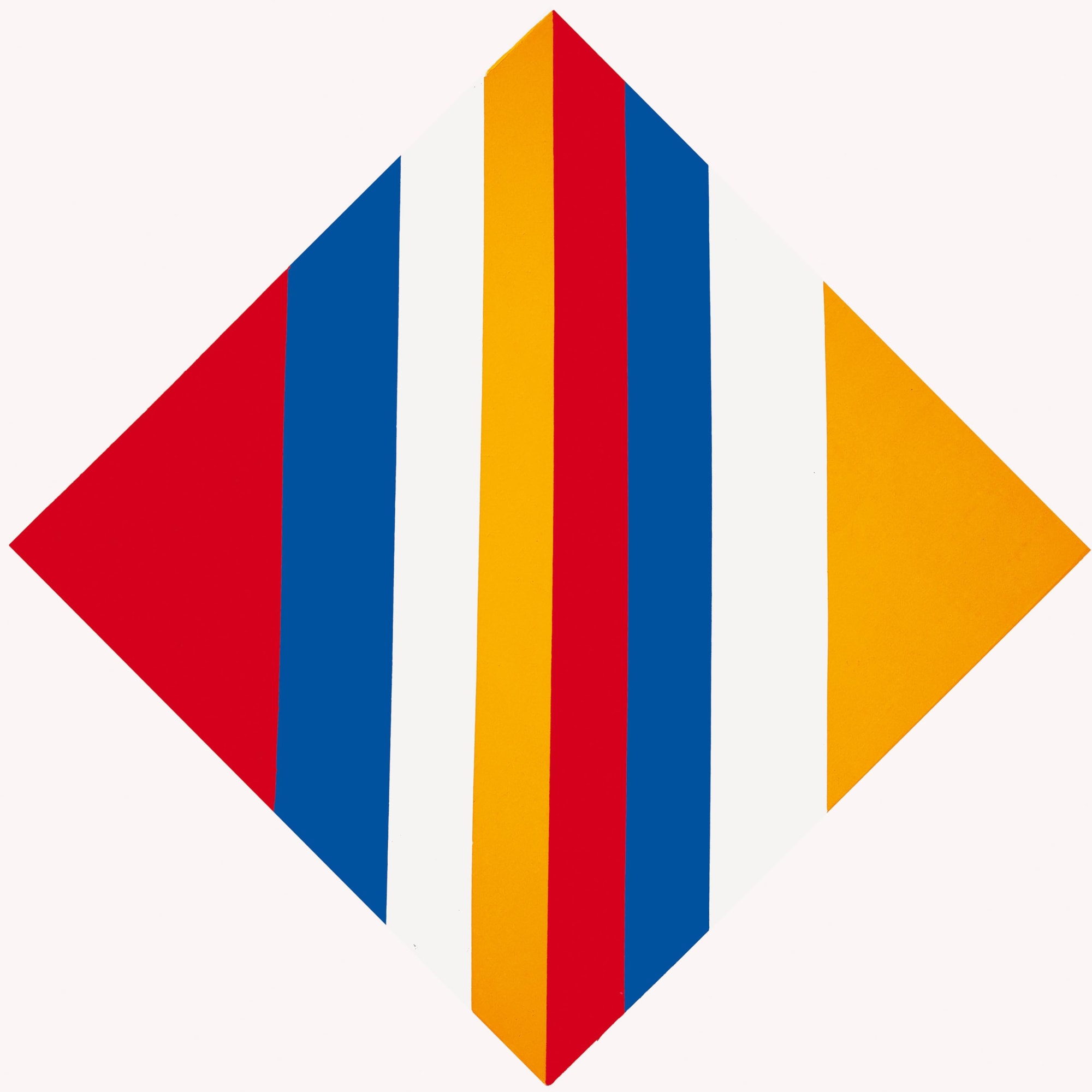 acht gleiche quanten in vier farben, 1970, olio su tela, cm 80x80