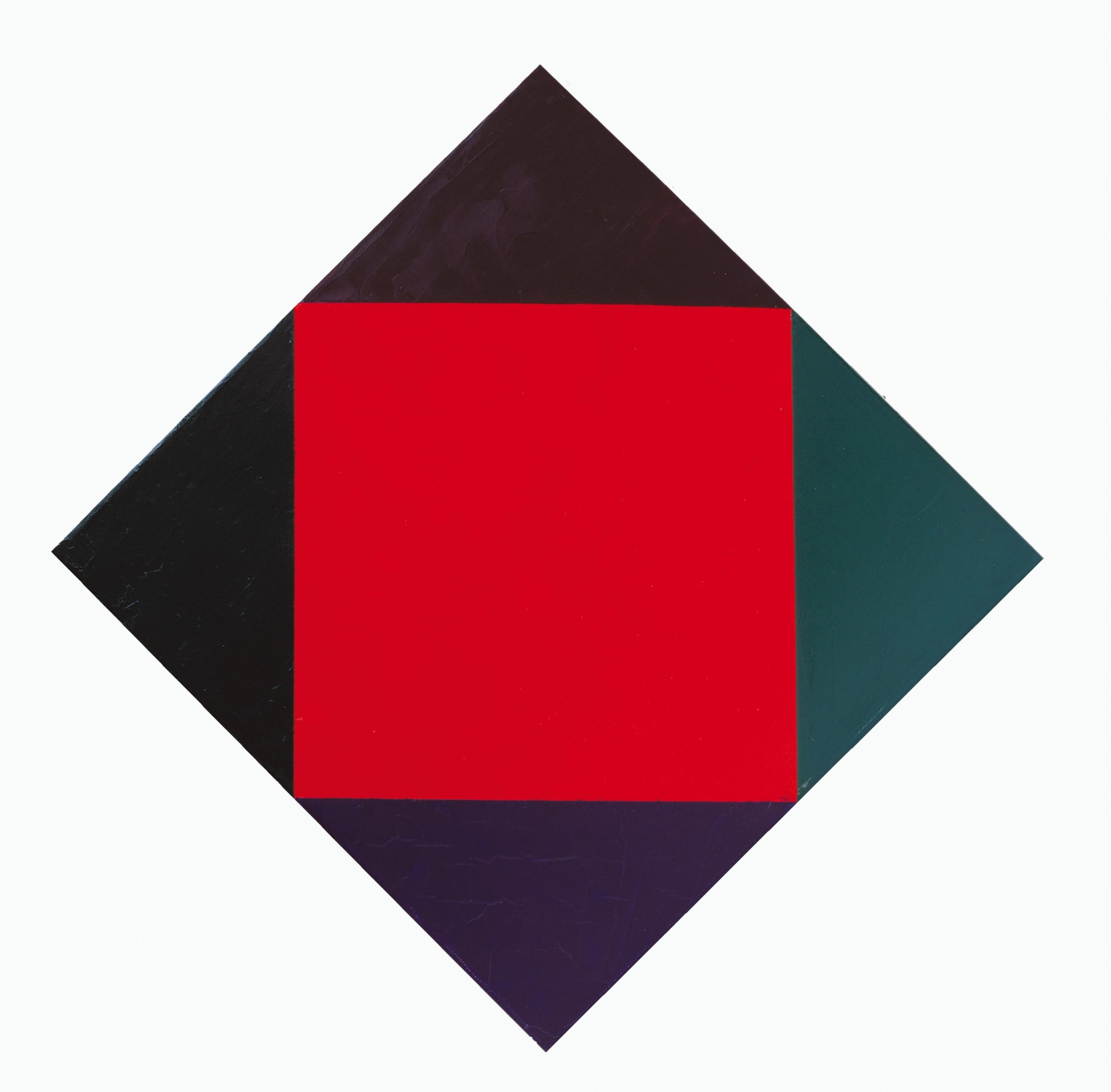 roter kern, 1959-70, olio su tela, cm 33x33