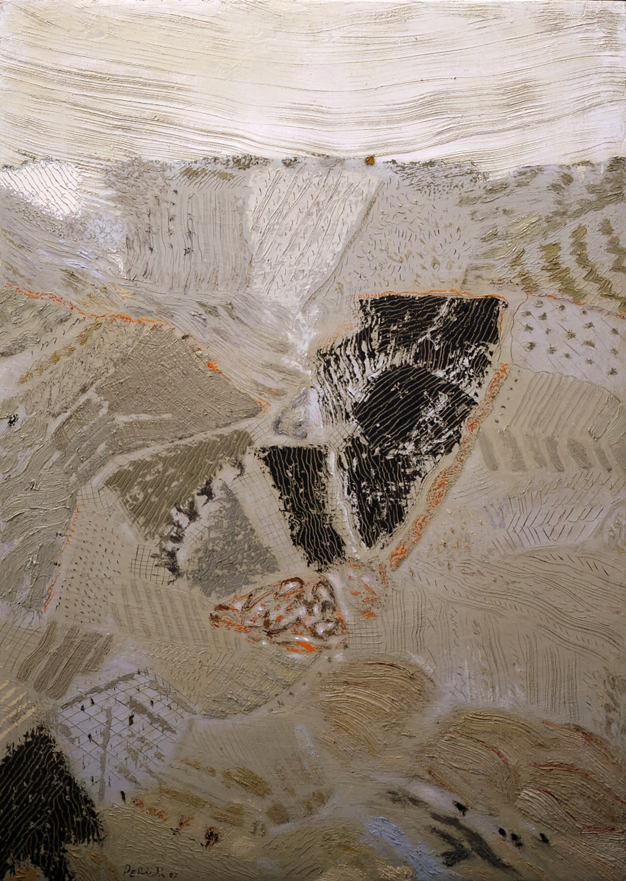 Terreni, 2007, olio su tela, cm 70x50