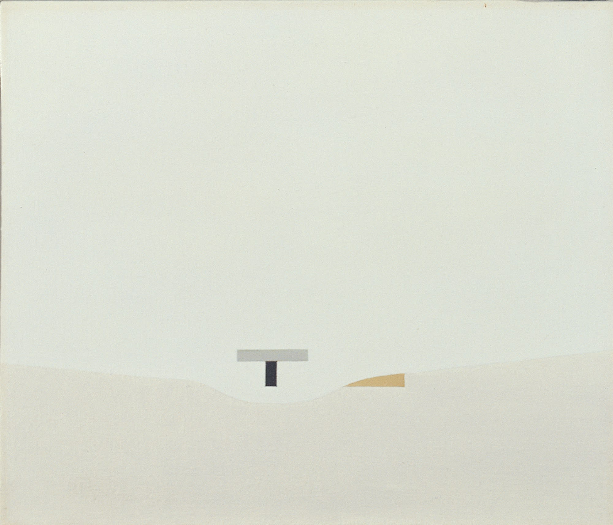 Arturo Bonfanti, composizione 144, 1963, olio su tela, cm 30X35