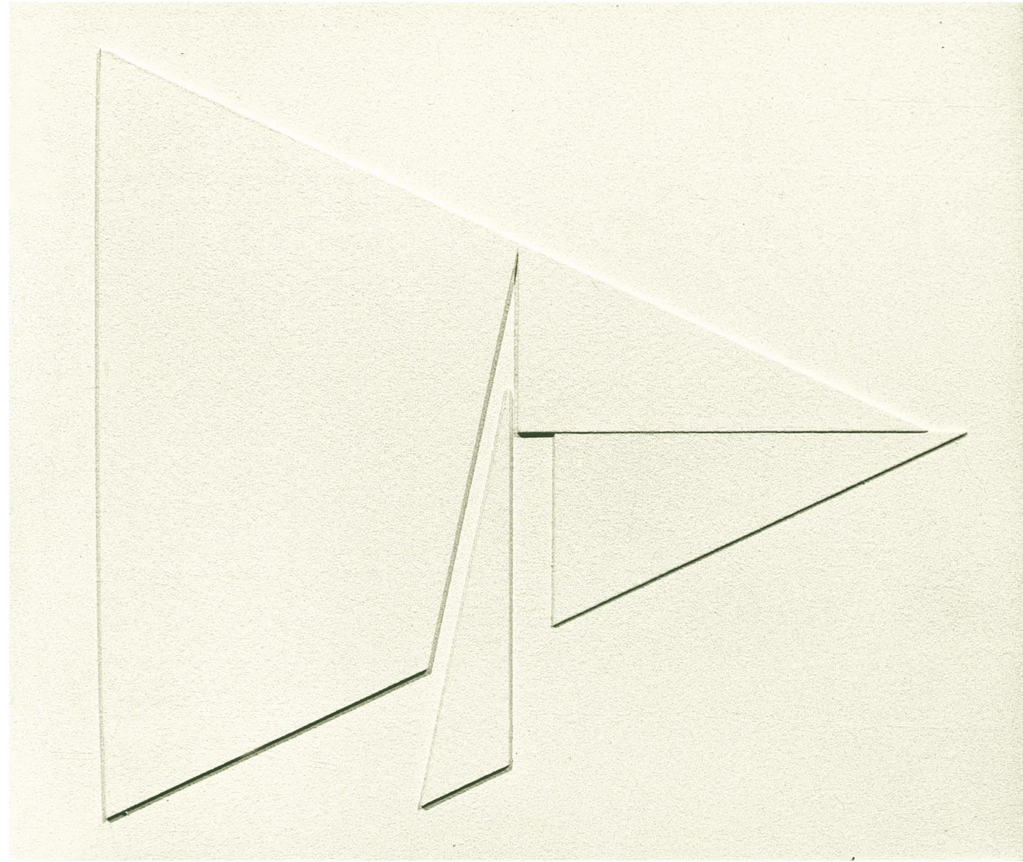 Arturo Bonfanti, Rilievo 353, 1968, olio su pannello su legno, cm 25X30