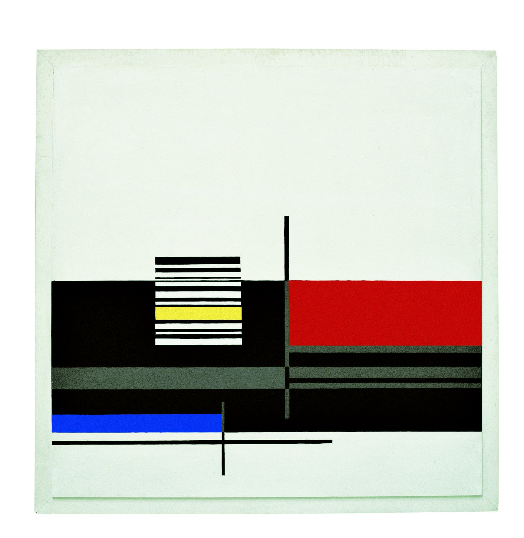 Composition n°3, 1962, olio su compensato, cm 100x100