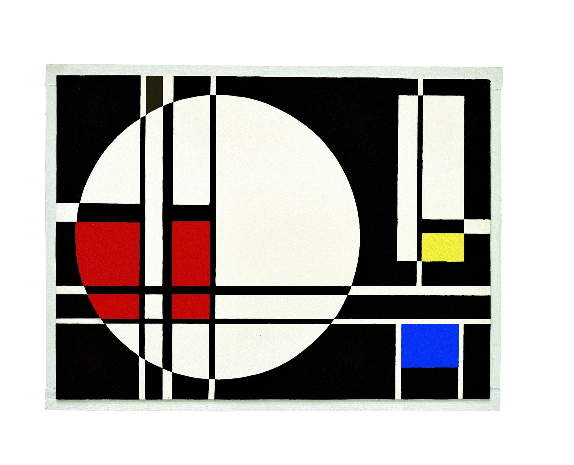 Composition n°15, 1958, olio su masonite, cm 42,5x57