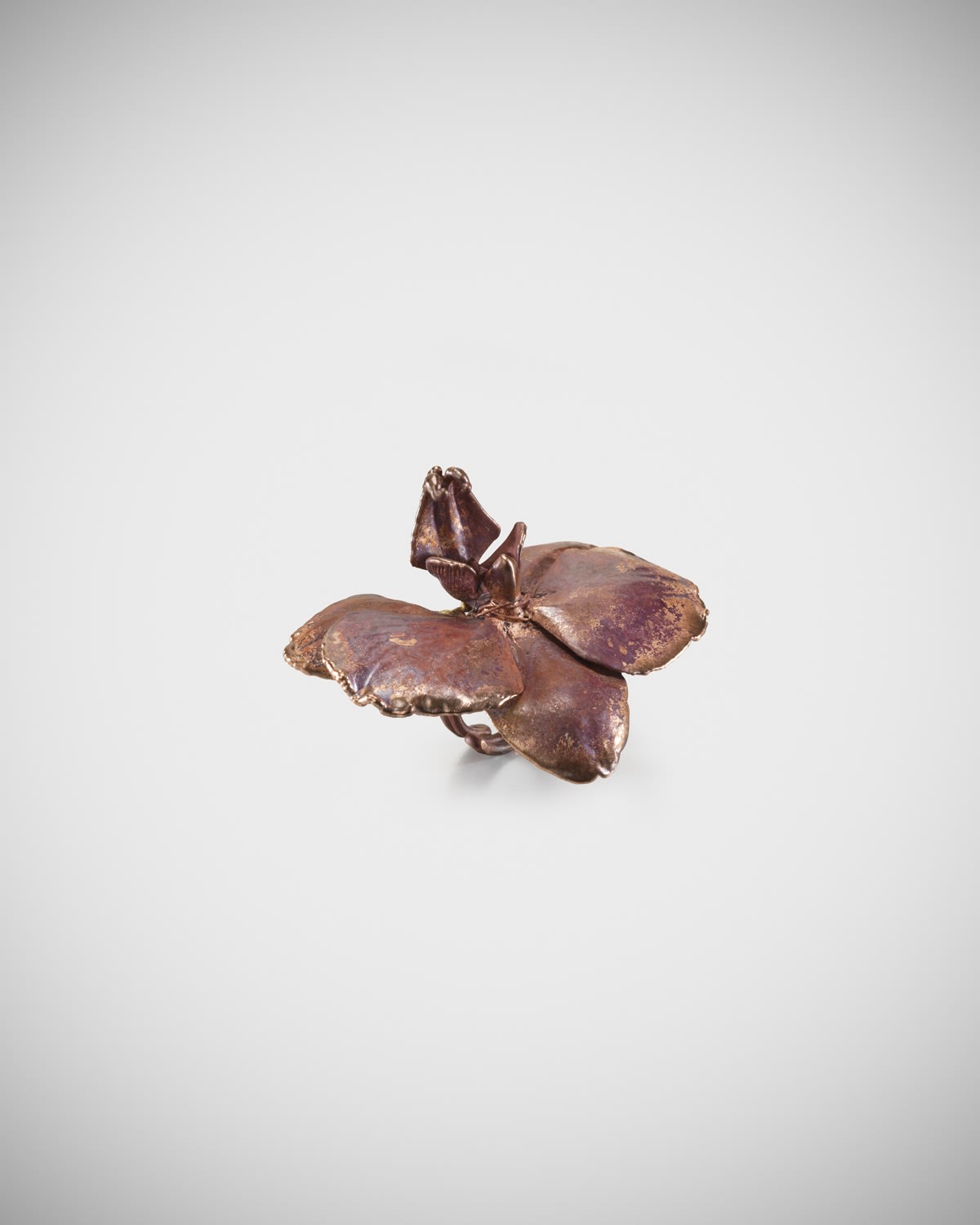 Bague en Fleur XXV, 2012, Ring, galvanised copper