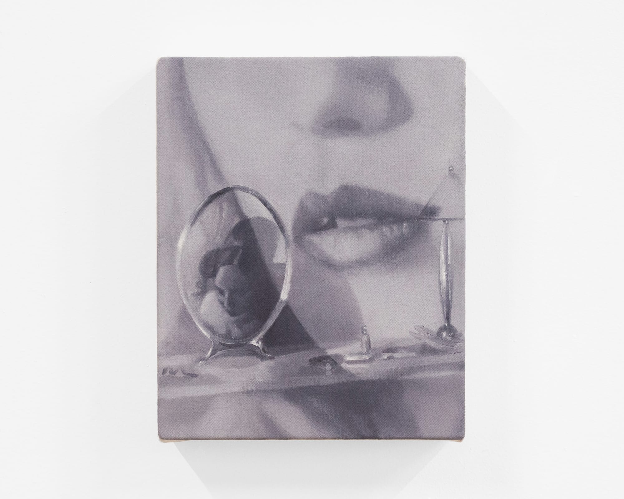 Caught in the Mirror, 2022 Oil on canvas 10 x 8 in. 25.40 x 20.32 cm.