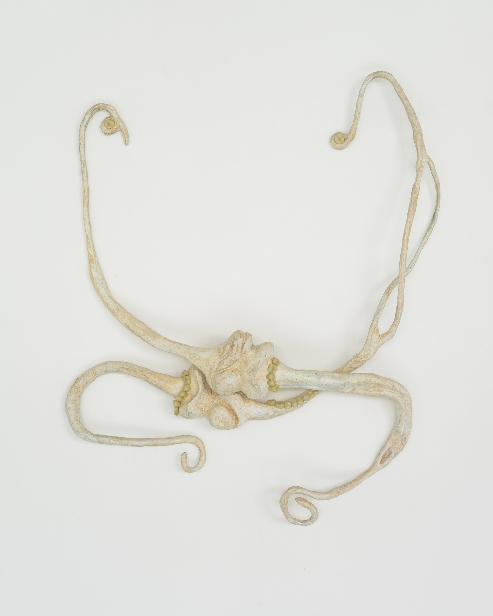 Xin Liu Twisted bones: A hug, 2023 Bronze and porcelain teeth 18⅞ x 16⅞ x 2½ in. 48.00 x 43.00 x 6.50 cm