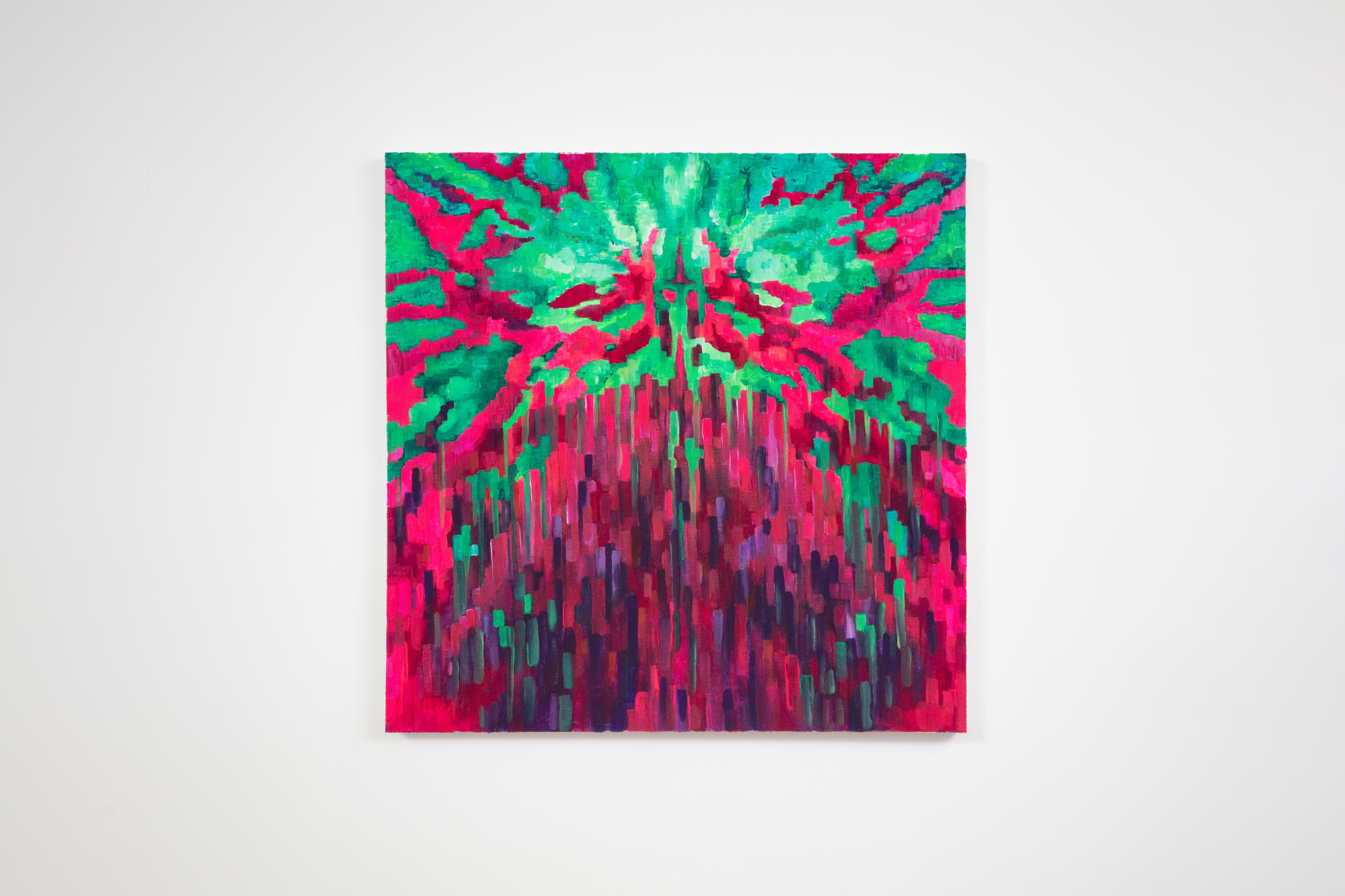 Yassi Mazandi Pansy, 2023 Mixed media on canvas 18 x 18 in. 45.72 x 45.72 cm