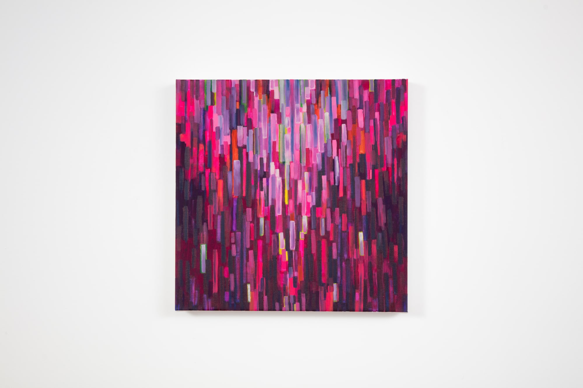 Yassi Mazandi Burgundy Dreams, 2023 Mixed media on canvas 18 x 18 in. 45.72 x 45.72 cm