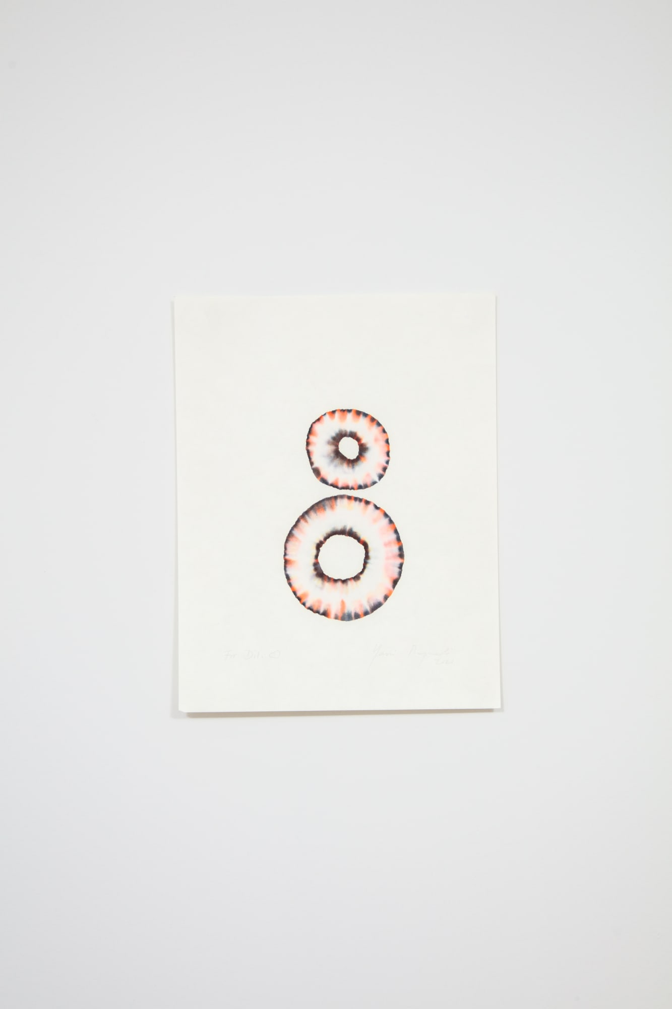 Yassi Mazandi For Dill ♡, 2021 Pigment on handmade Japanese mulberry paper 11 x 8½ in. 27.94 x 21.59 cm