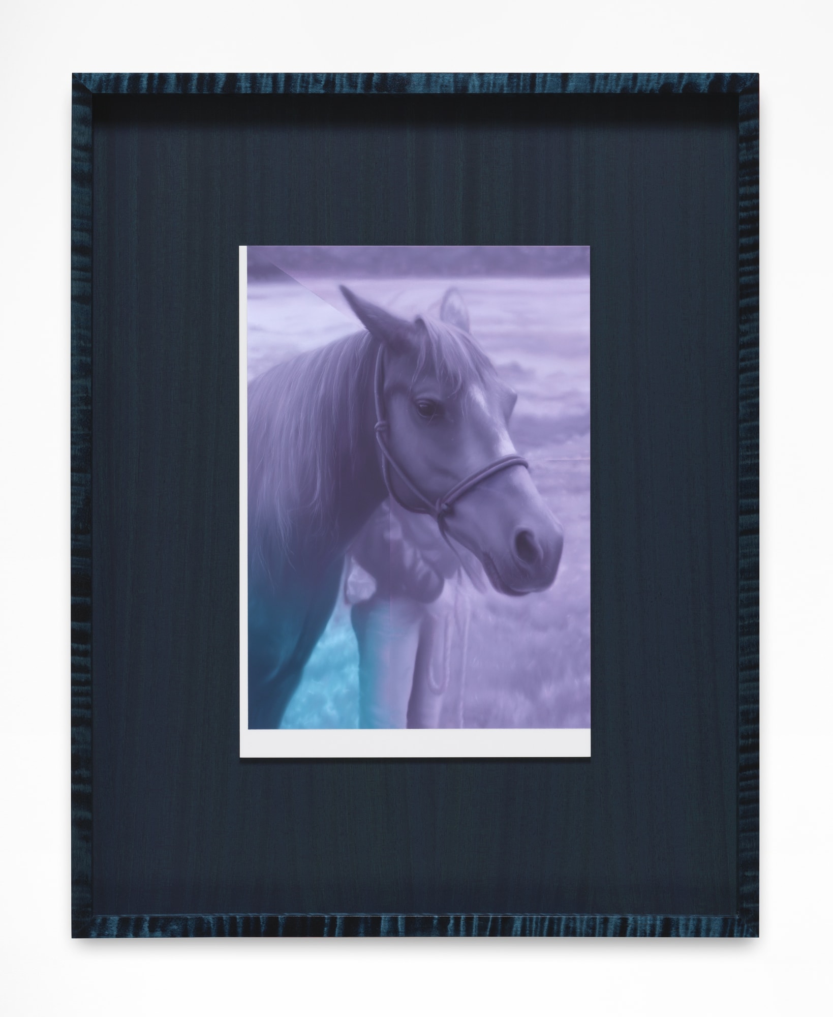 Casparina’s remembrance of Rallis Royce in Saturday’s home, 2023 Oil on matte white Plexiglas, walnut wood, in tiger maple artist’s frame 20¾ x 16½ in 52.5 x 42 cm AS.23.05