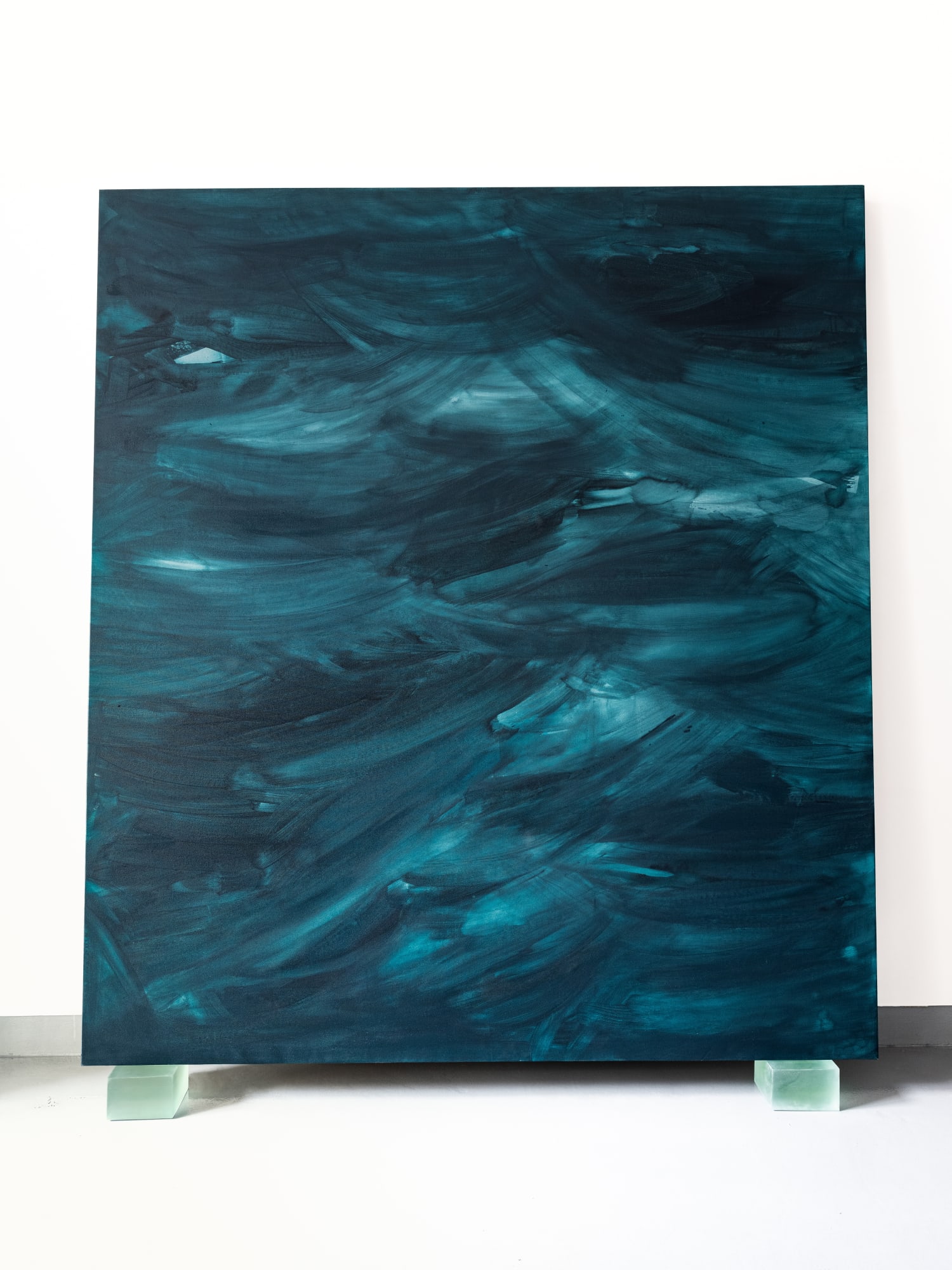 At a very early period she had apprehended instinctively the dual life- that outward existence which conforms, the inward which questions 85"x 96" Acryic, Resin