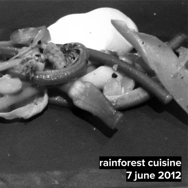 Salt-baked Black Bone Chicken Egg, Wild Asparagus Persillade, Garlic Flower Stern and Pickled Kecalak.