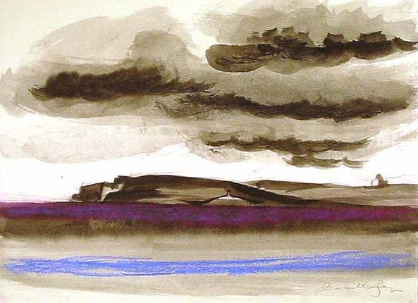 Isabelle Borg Collection, Clouds Overhanging Maltese Landscape, 1997