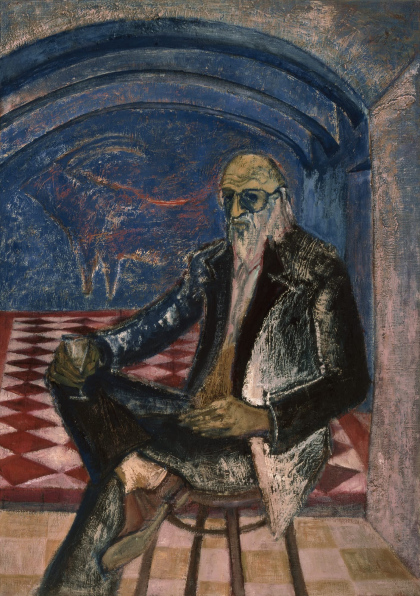 Isabelle Borg, Antoine Camillieri , seated, 1994