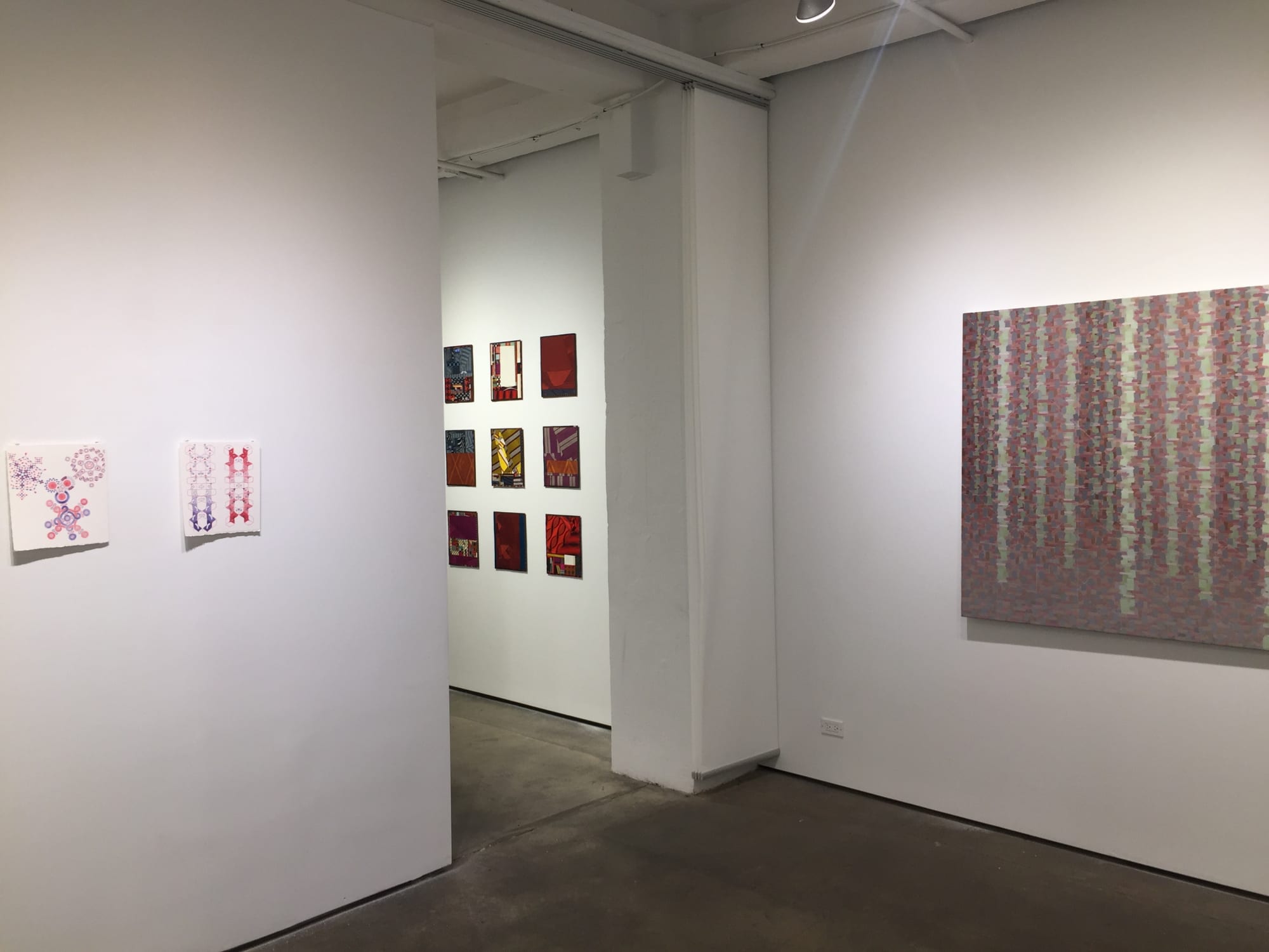 installation shot of Indra's web exhibition