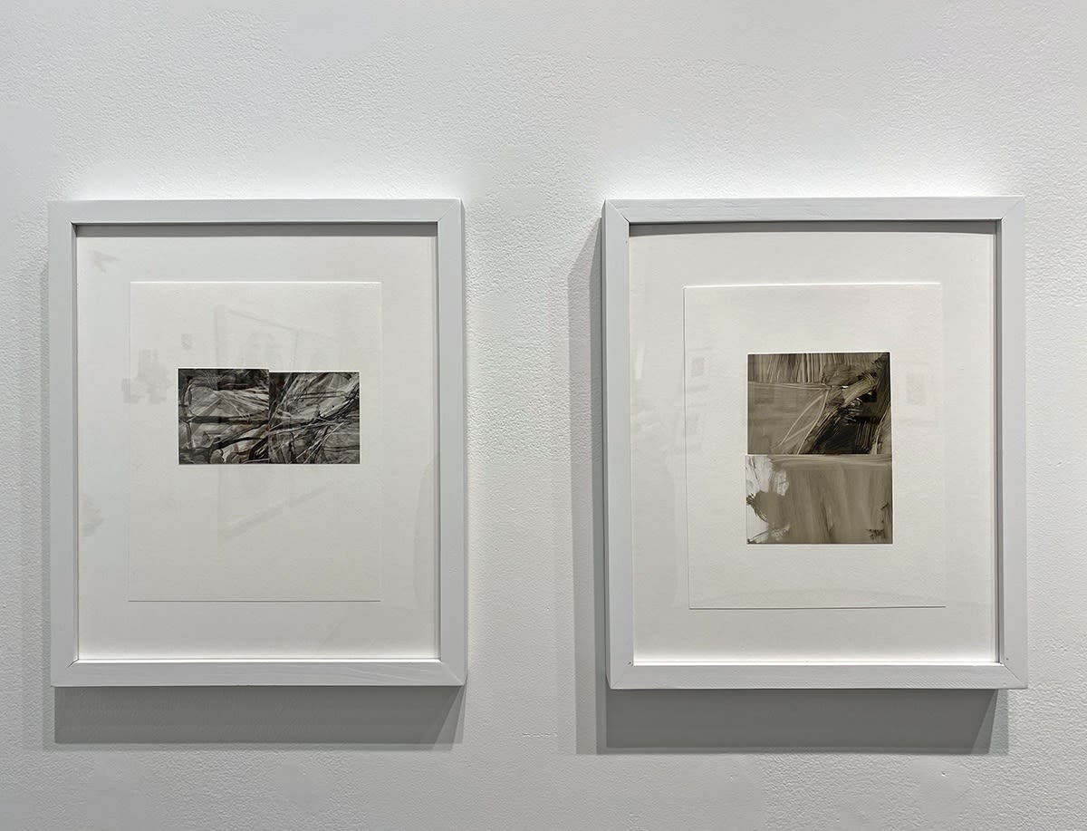 installation shot of "Parallel Pursuits" group exhibition