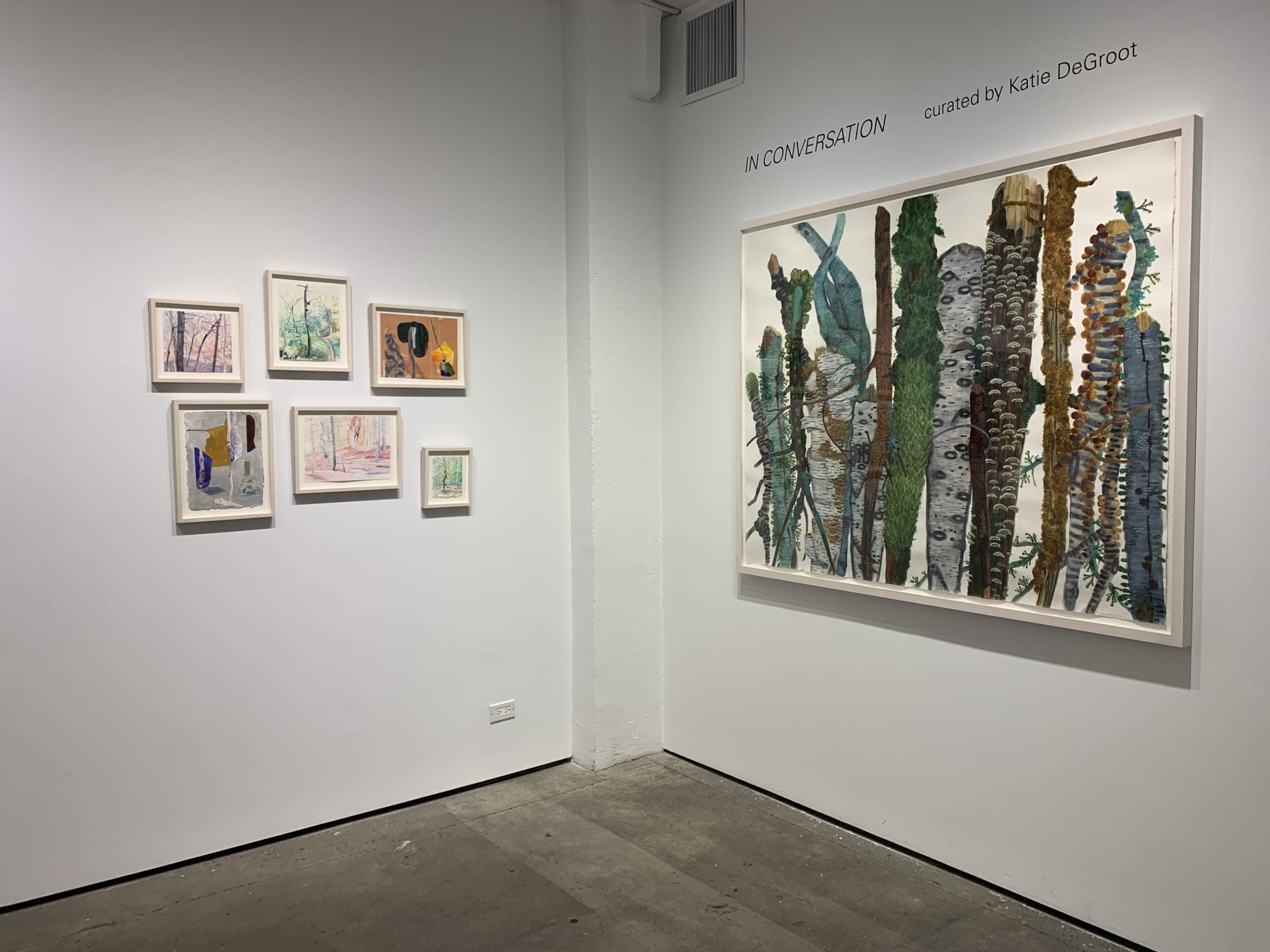 Installation shot of Katie DeGroot solo exhibition