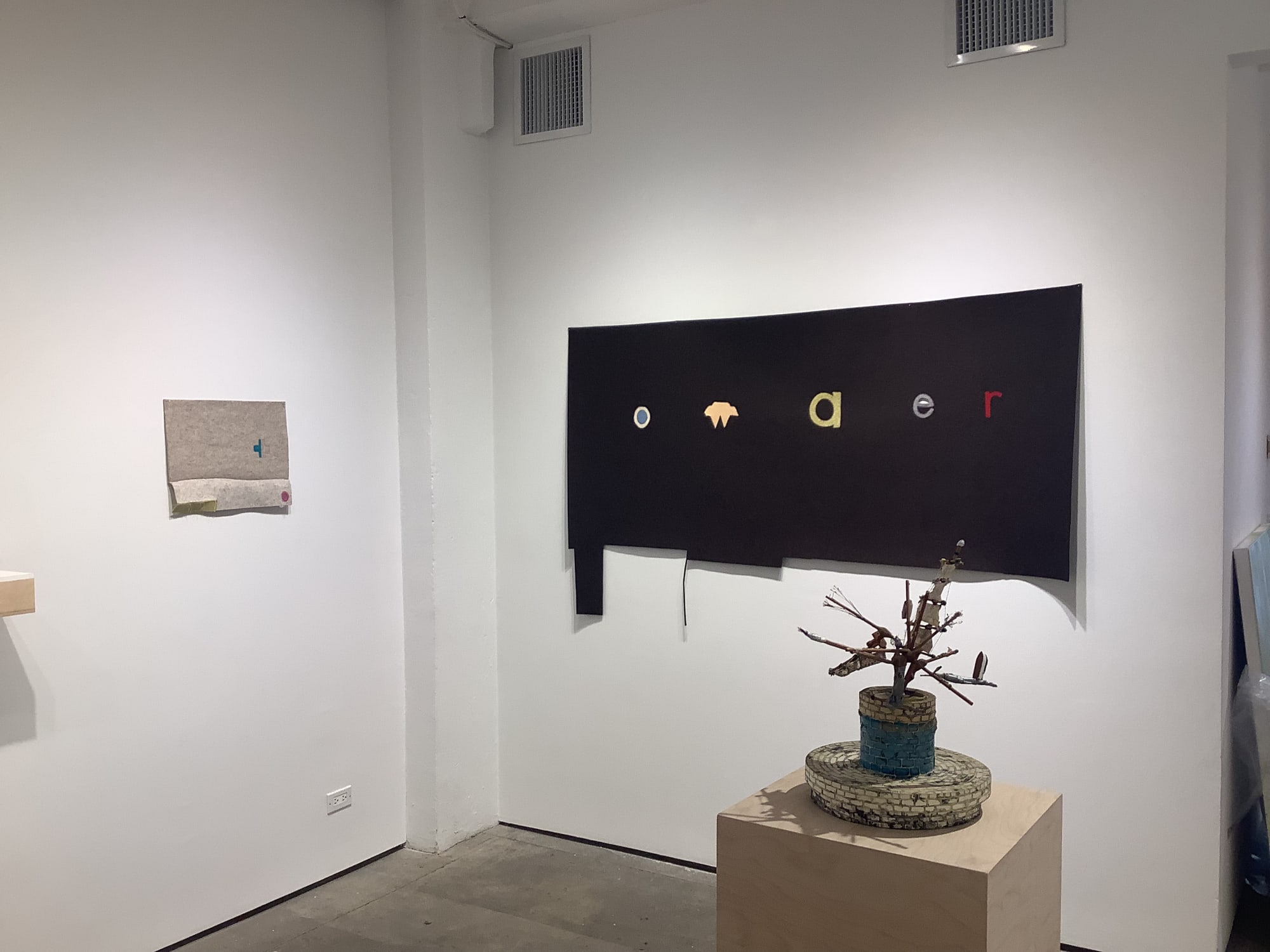 Installation shot of group exhibition "Rough and Ready"