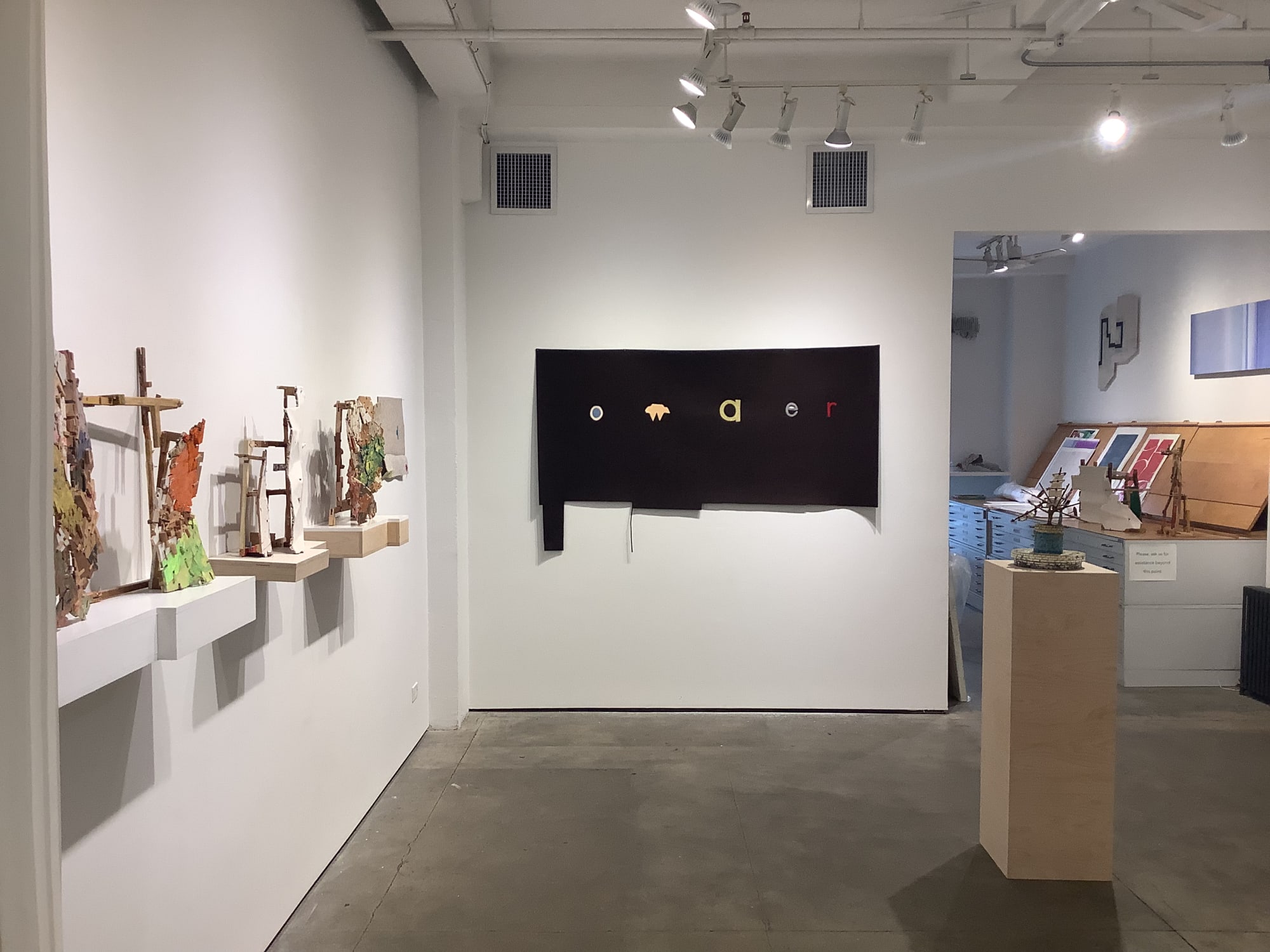 Installation shot of group exhibition "Rough and Ready"