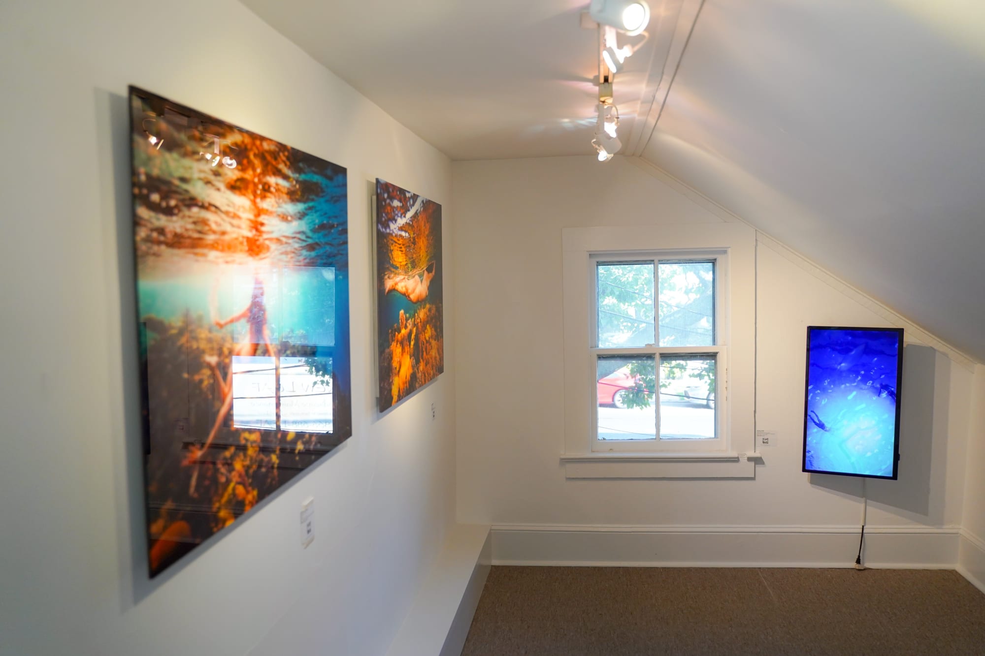 Installation views from RE-MERGE curated by Heidi Lee Komaromi