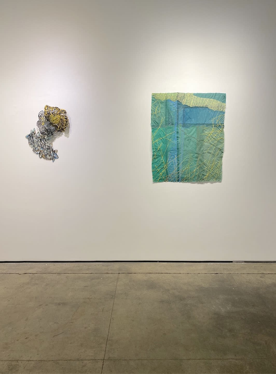 Nancy Cohen "Walking A Line" pictures of installation