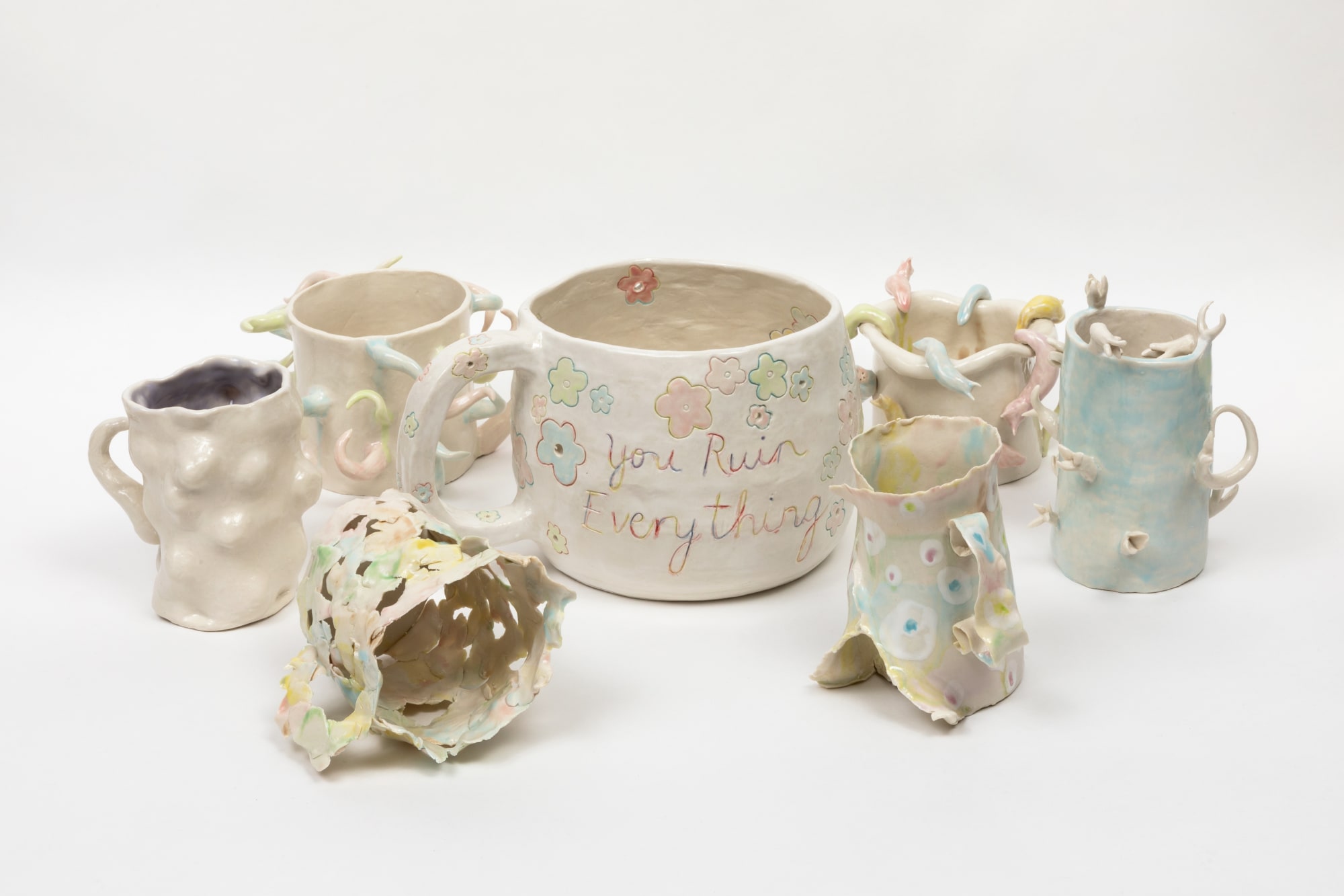 Group of ceramic work by Monica Banks