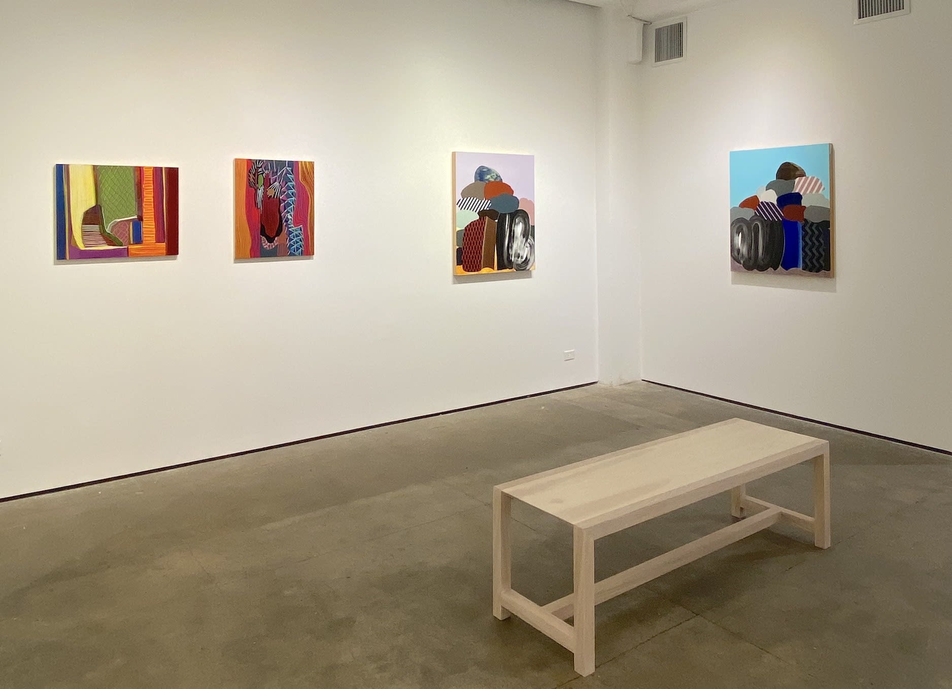 Installation views of the exhibition titled "Introductions" 2022 September