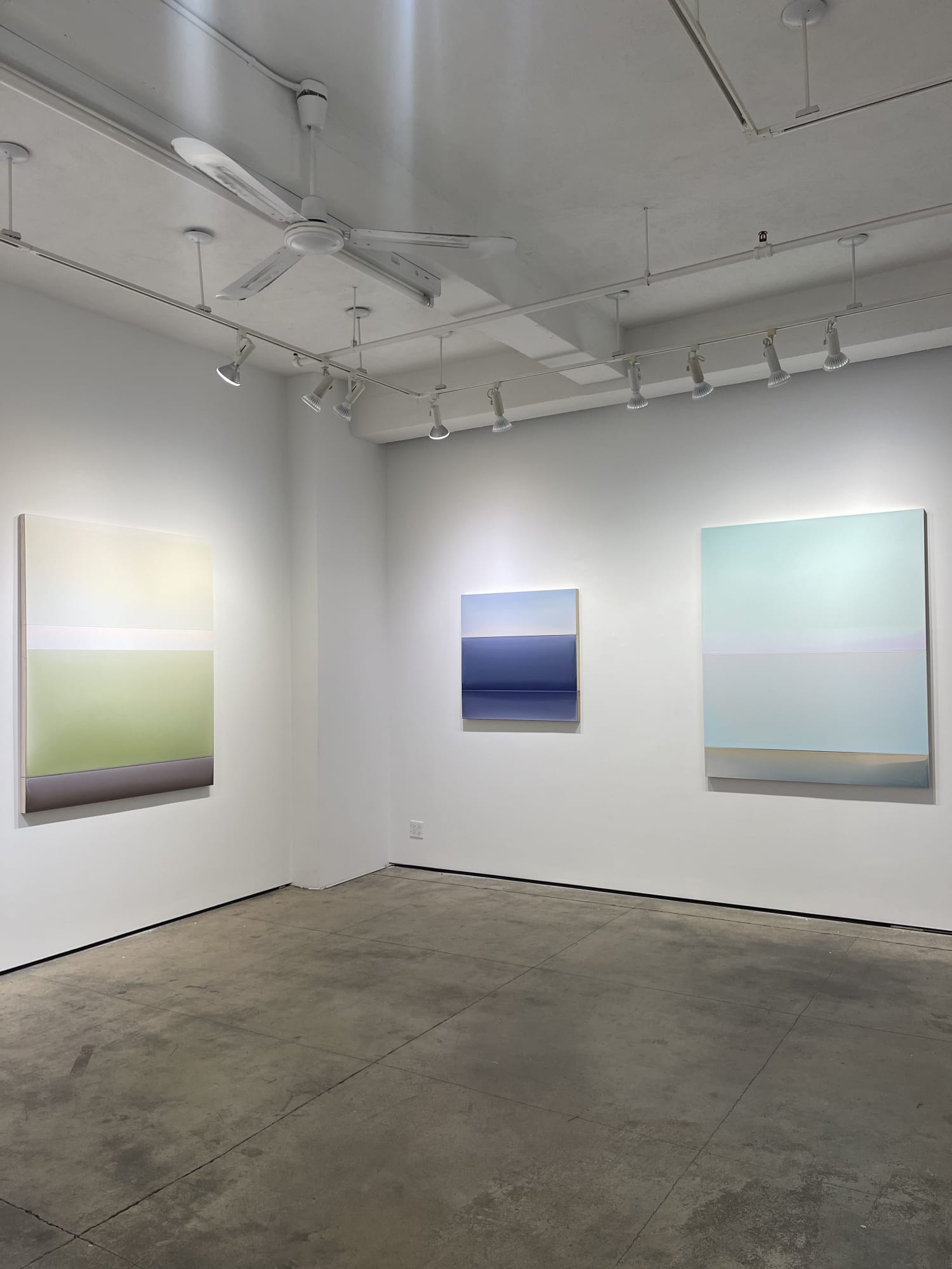 Picture of exhibition by Susan English titled "Light to Light",  October 27 to December 3rd, 2022