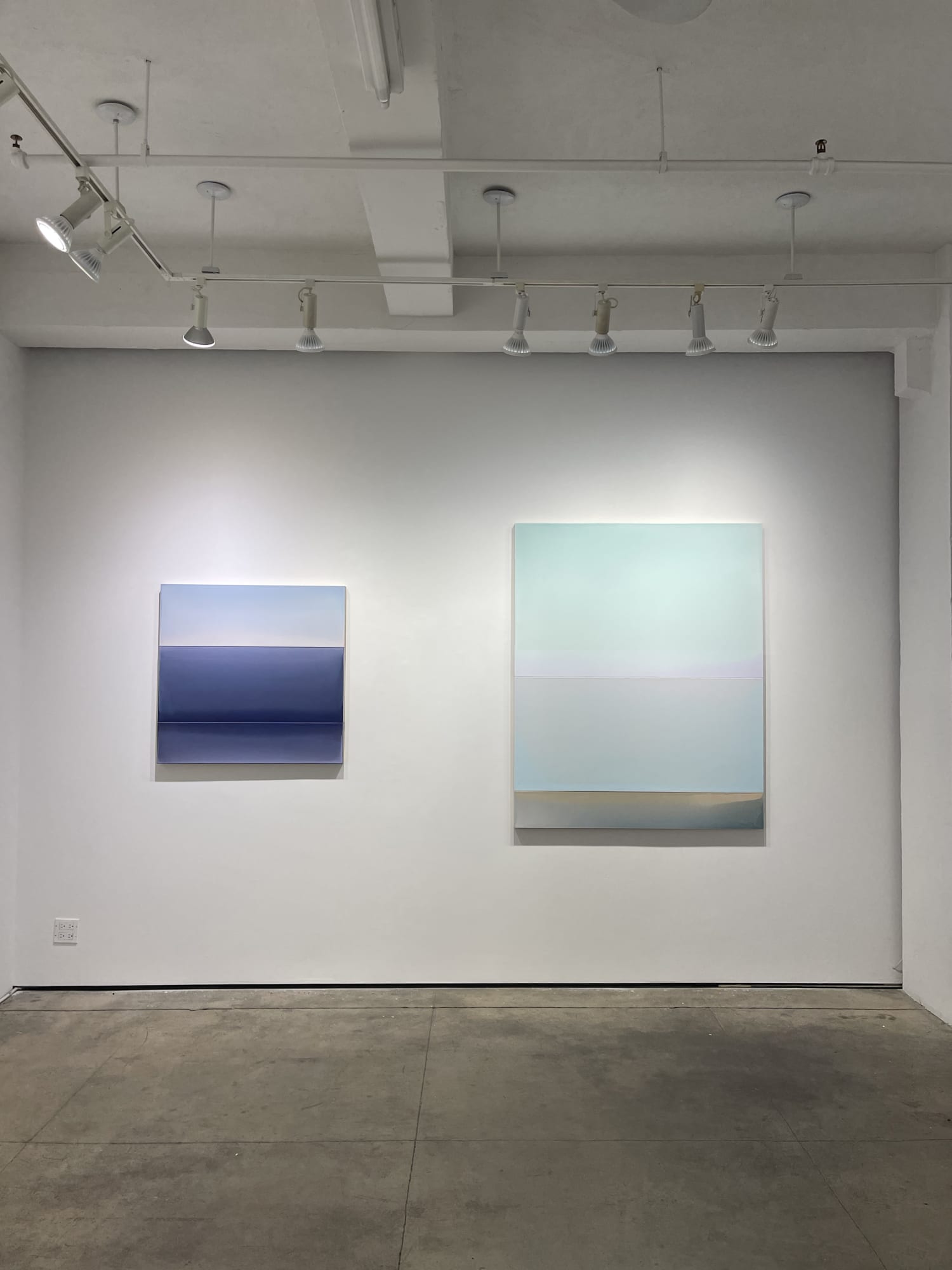 Picture of exhibition by Susan English titled "Light to Light",  October 27 to December 3rd, 2022