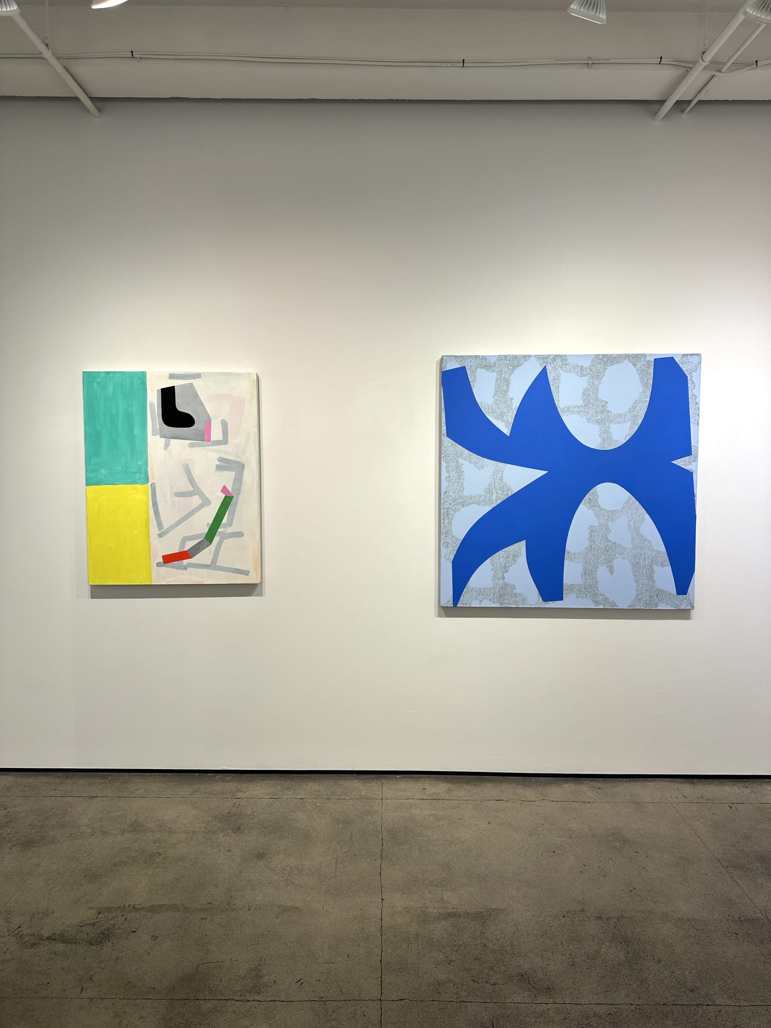 Installation shots of Joanne Freeman's exhibition "New York Conversations" January 5th to February 11th 2023