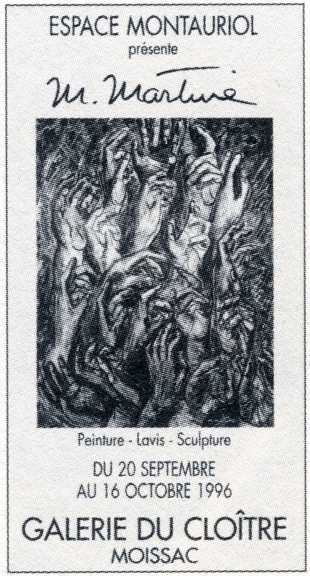 M. Martine, Peinture lavis sculpture