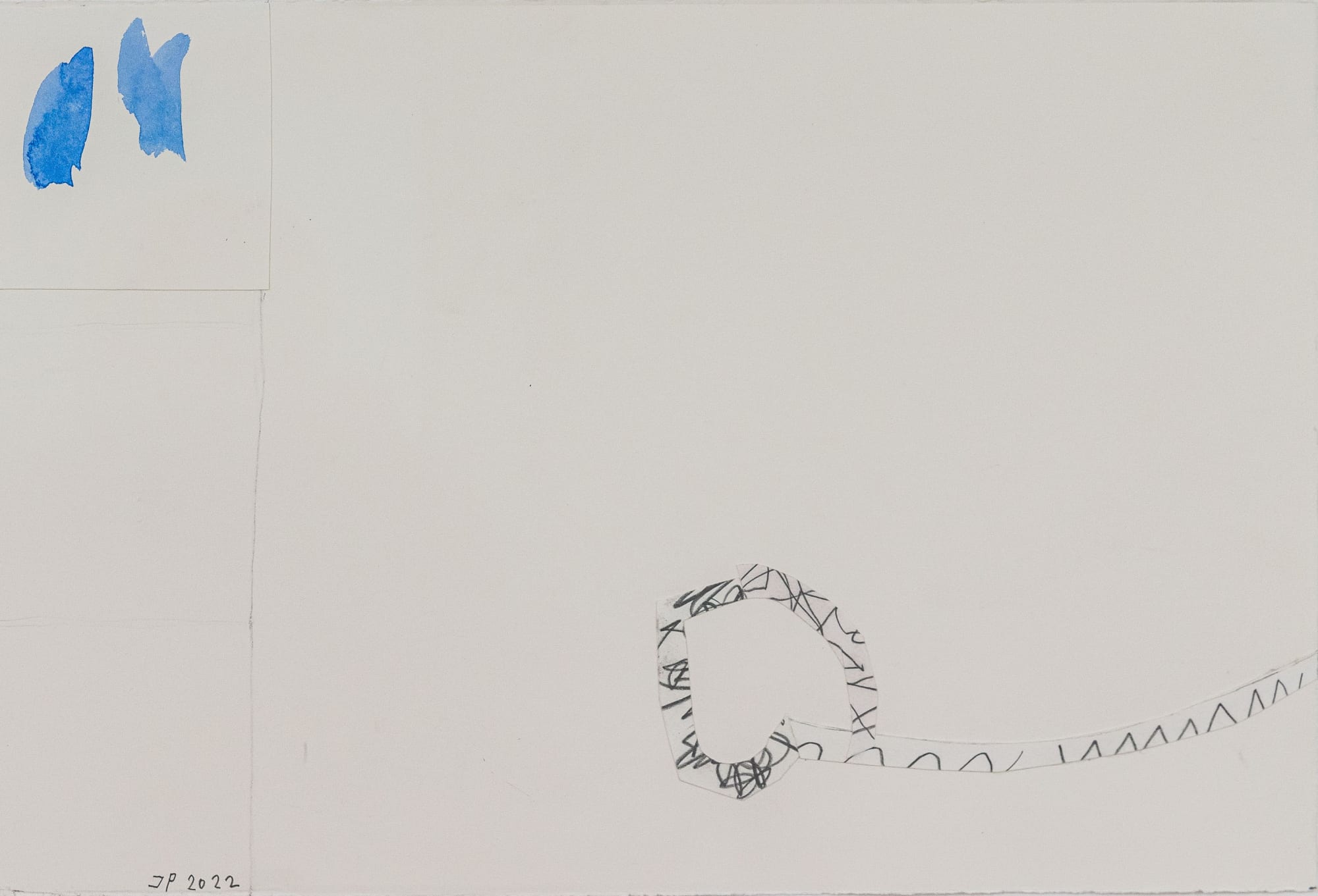 Jürgen Partenheimer, Il mistero dell'arrivo III, 2022 Detail